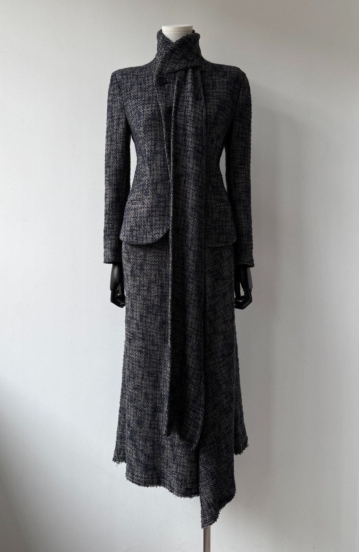 Yohji Yamamoto Yohji Yamamoto Noir 17AW Tweed Suit Dress Set Size M / US 6-8 / IT 42-44 - 2 Thumbnail