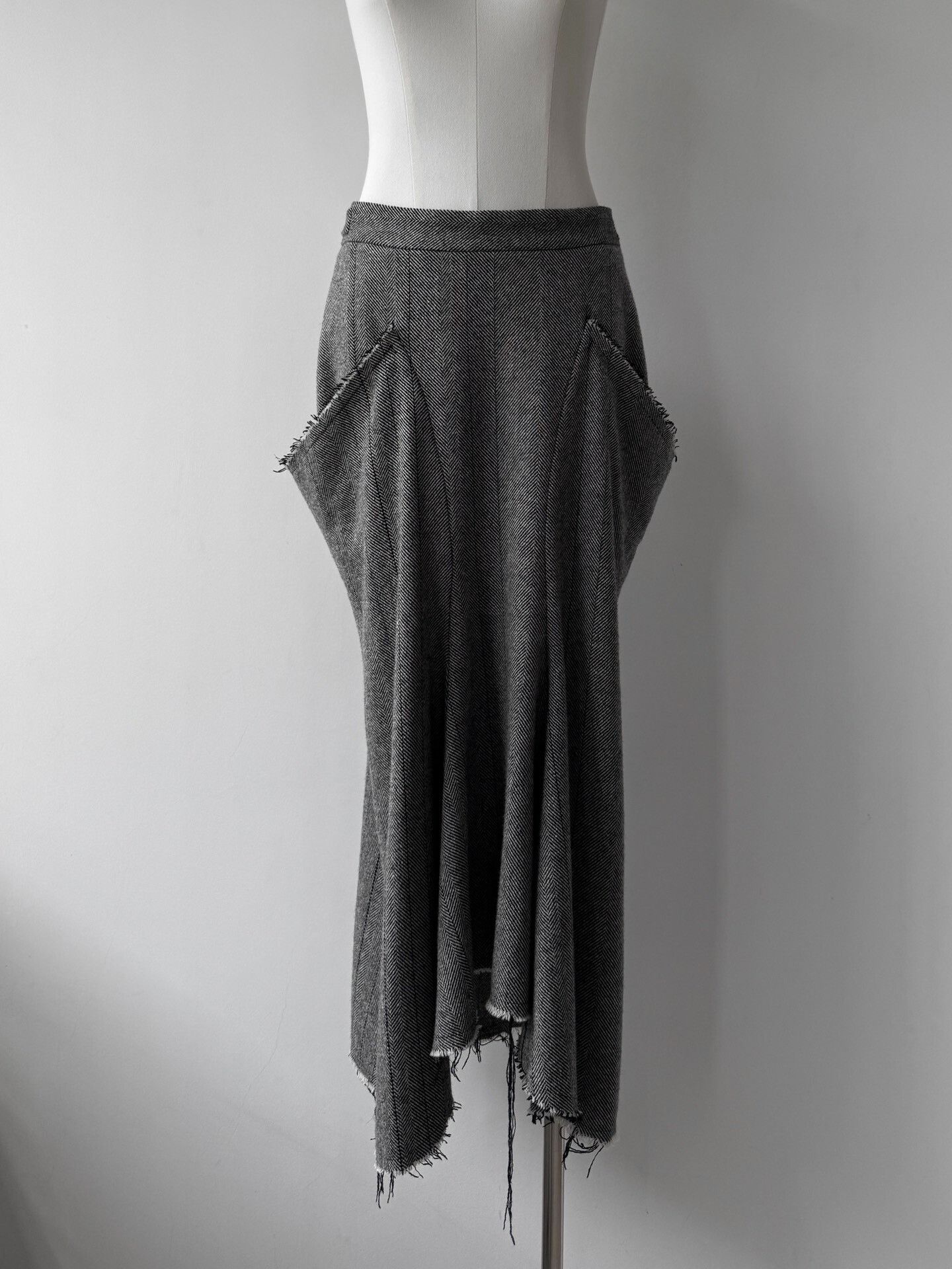 Y's Yohji Yamamoto Y's 23AW Herringbone Peplum Suit Set Size M / US 6-8 / IT 42-44 - 6 Thumbnail