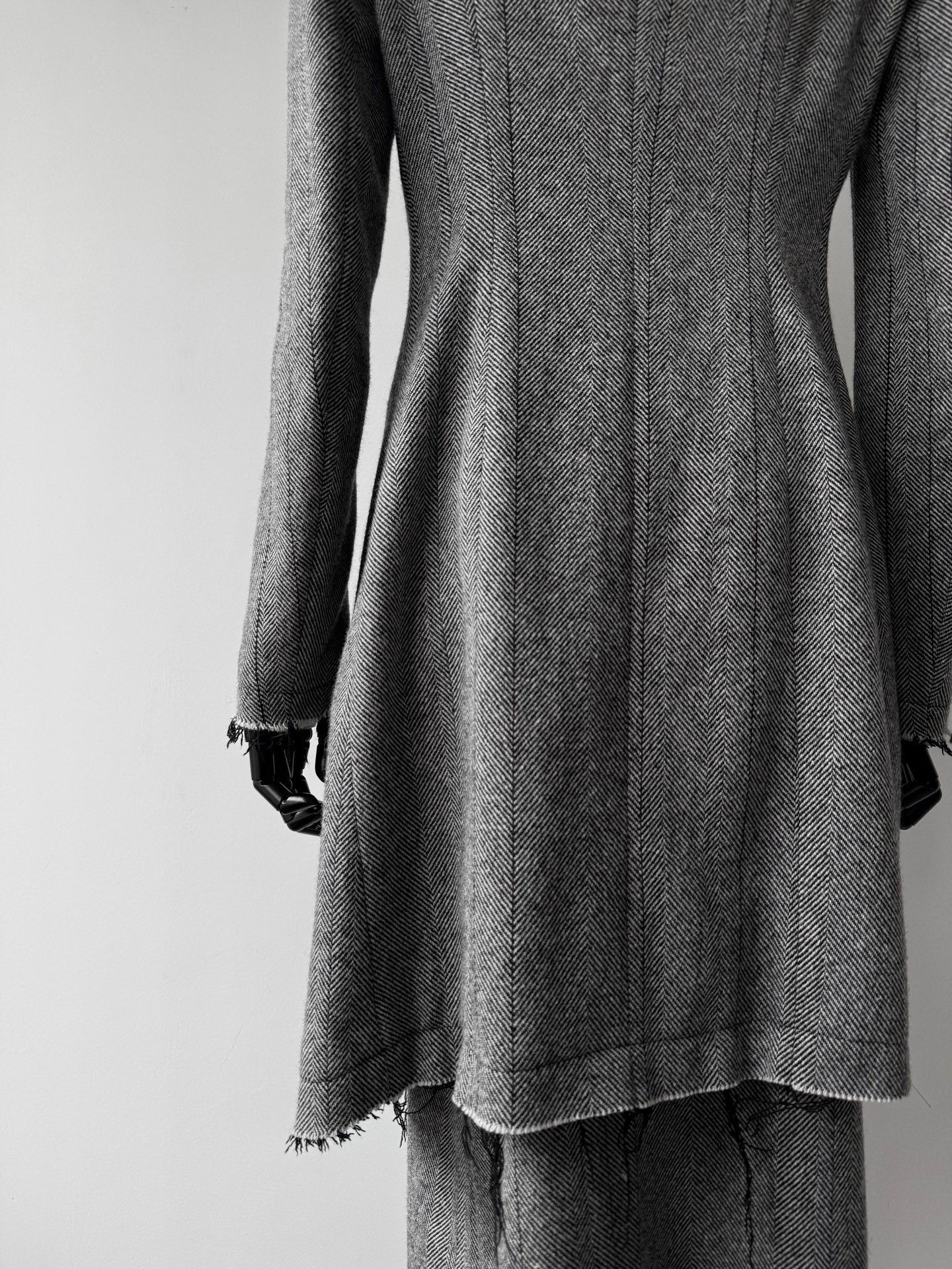 Y's Yohji Yamamoto Y's 23AW Herringbone Peplum Suit Set Size M / US 6-8 / IT 42-44 - 4 Thumbnail