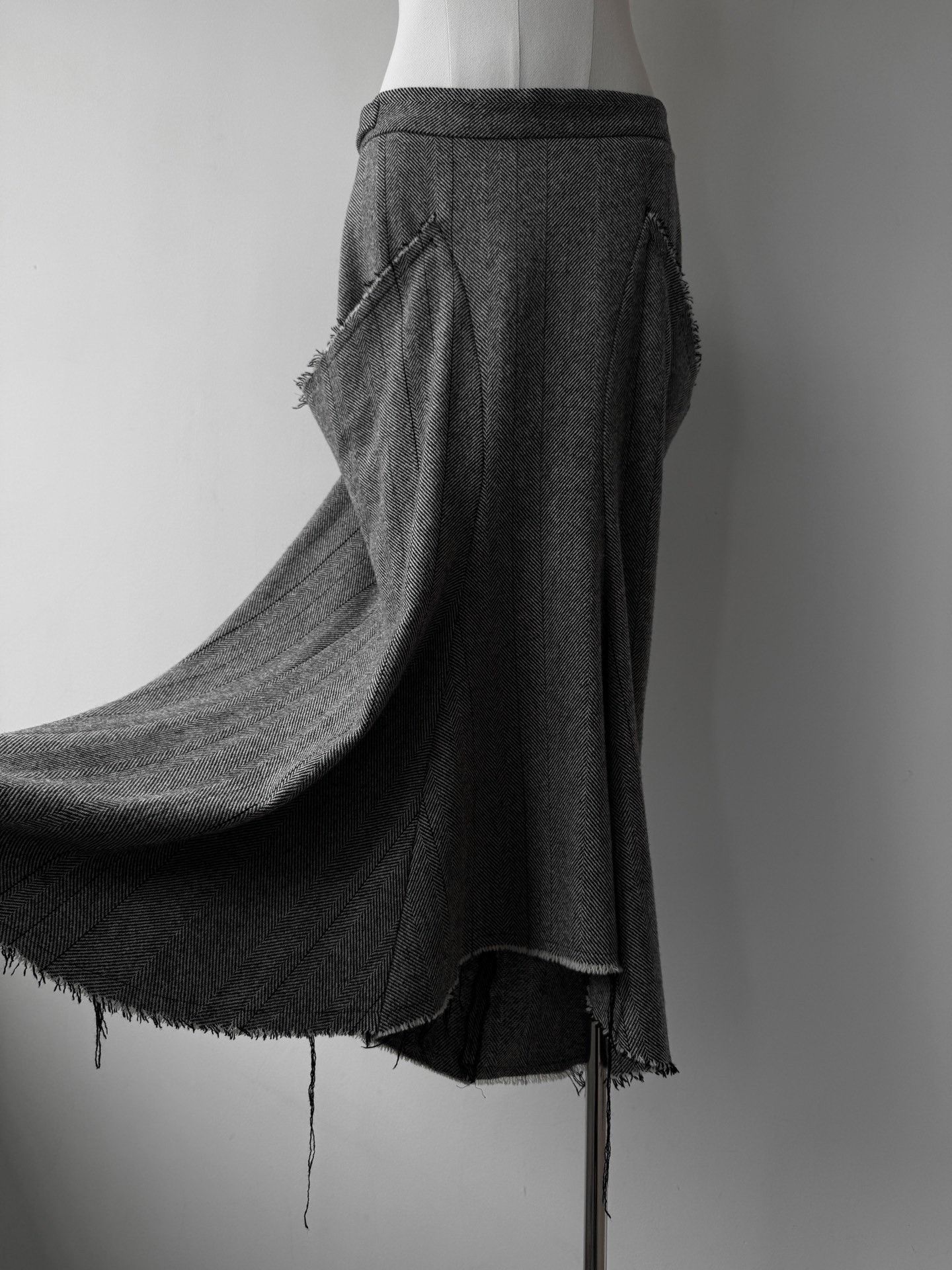 Y's Yohji Yamamoto Y's 23AW Herringbone Peplum Suit Set Size M / US 6-8 / IT 42-44 - 7 Thumbnail