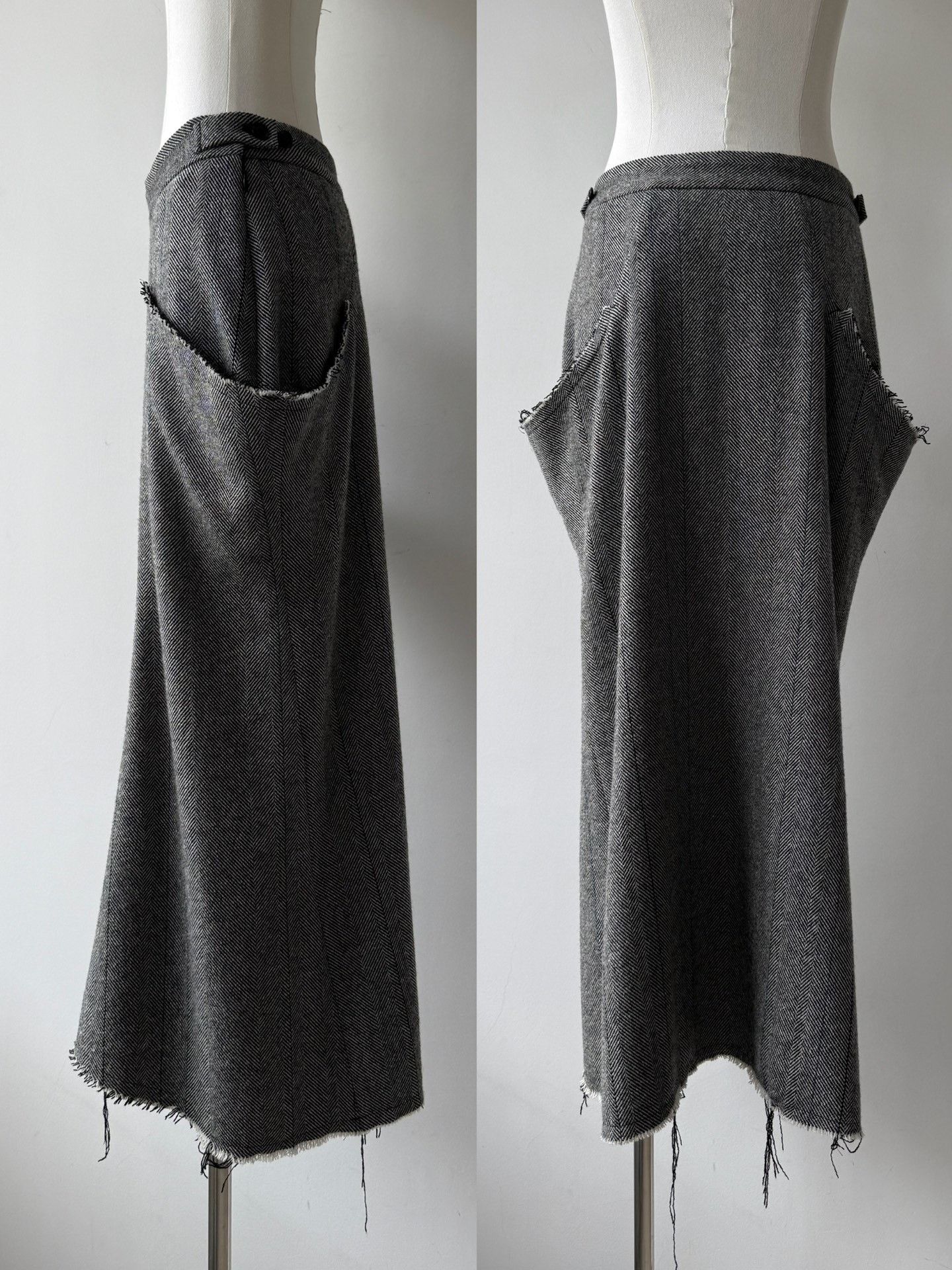Y's Yohji Yamamoto Y's 23AW Herringbone Peplum Suit Set Size M / US 6-8 / IT 42-44 - 8 Thumbnail