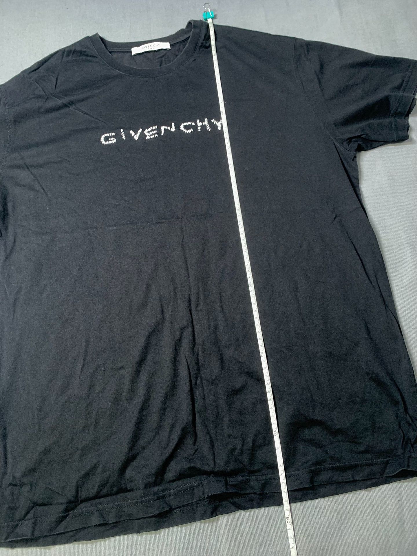Givenchy Givenchy Irregular Embroidery Distressed Tee Size US XL / EU 56 / 4 - 7 Thumbnail