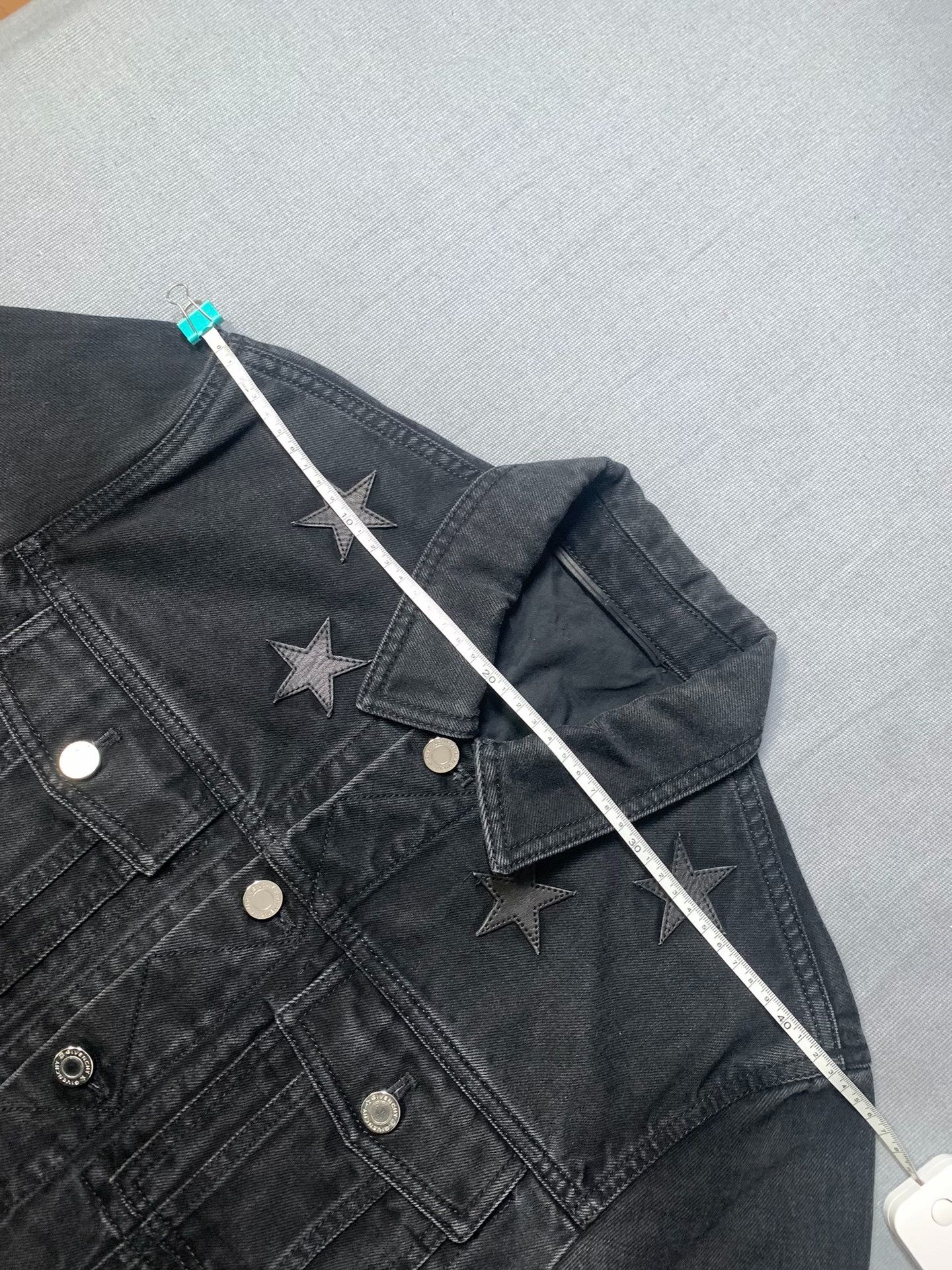 Givenchy Star Patch Washed Denim Jacket