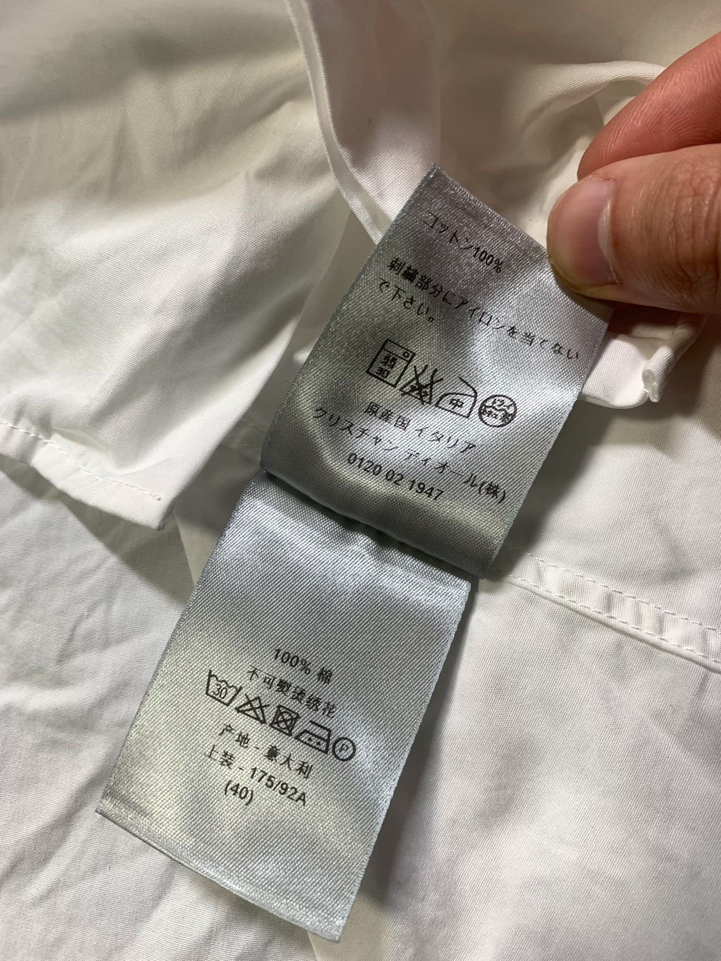 Dior Dior Slogan Embroidered White Shirt Size US XXS / EU 40 - 5 Thumbnail