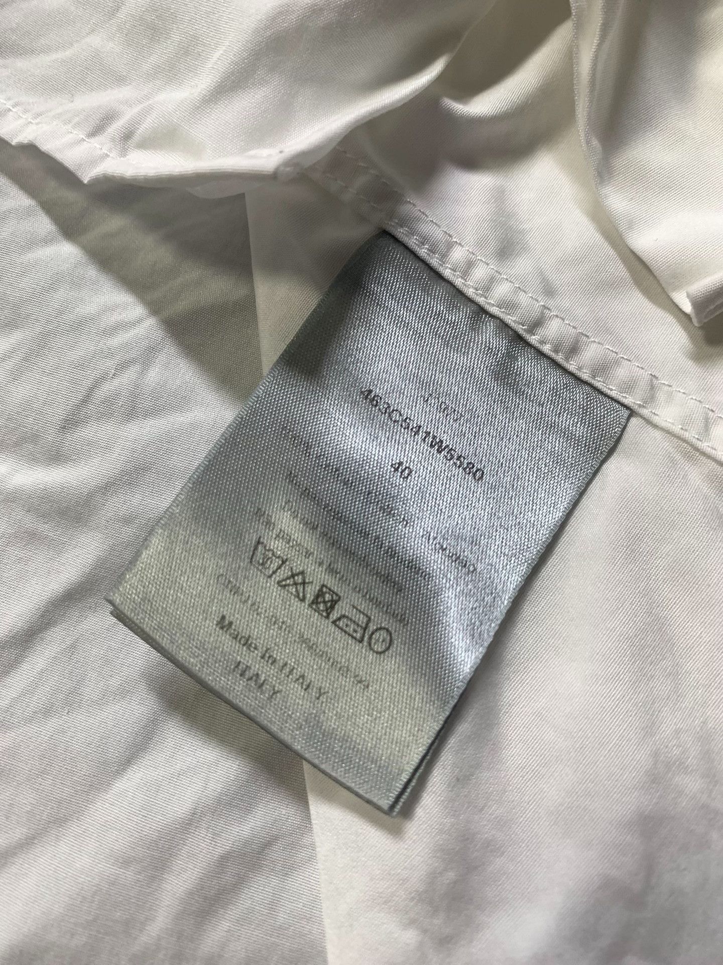 Dior Dior Slogan Embroidered White Shirt Size US XXS / EU 40 - 4 Thumbnail