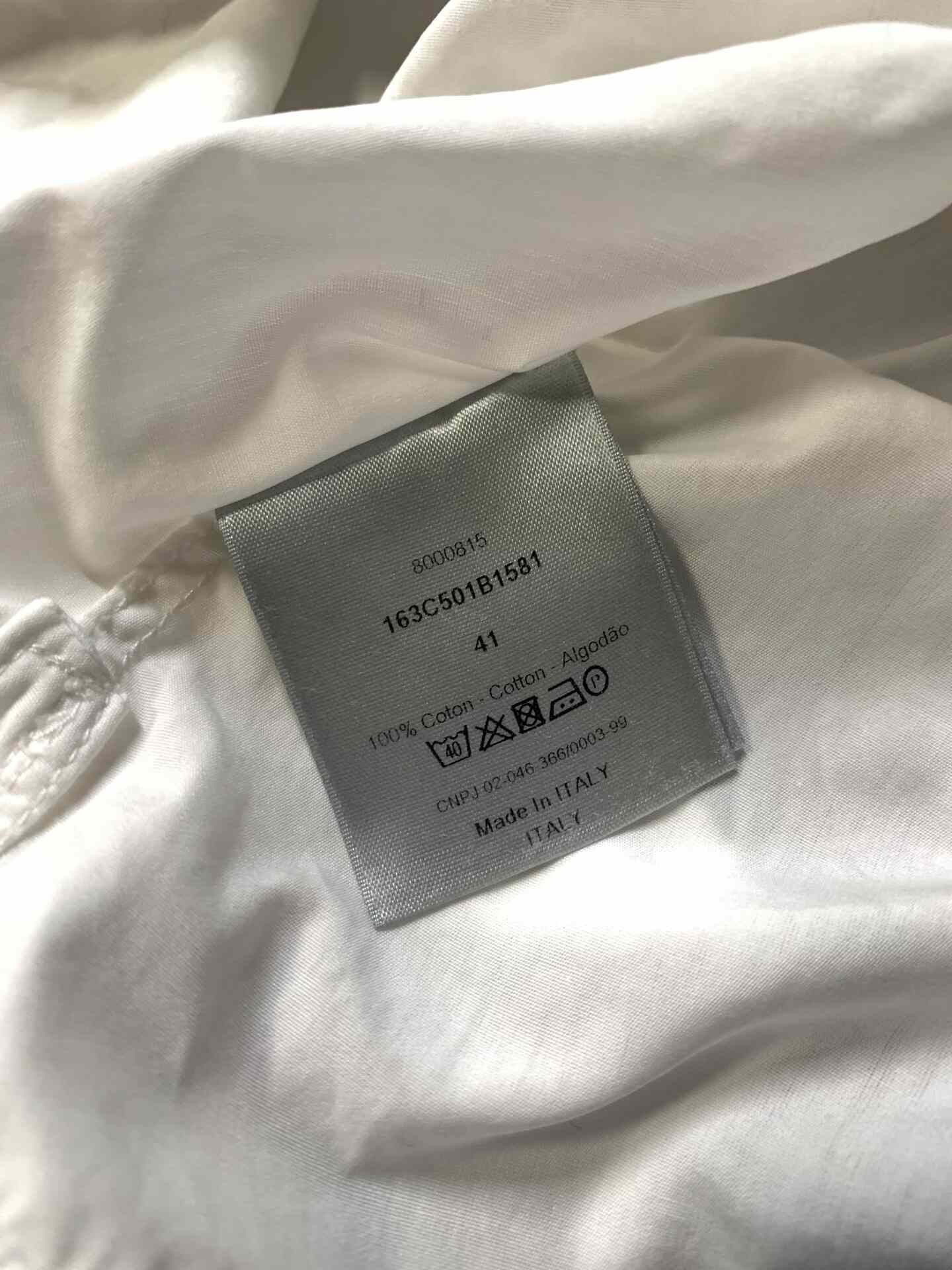 Dior Dior Bee Embroidery White Shirt Size US M / EU 48-50 / 2 - 5 Thumbnail