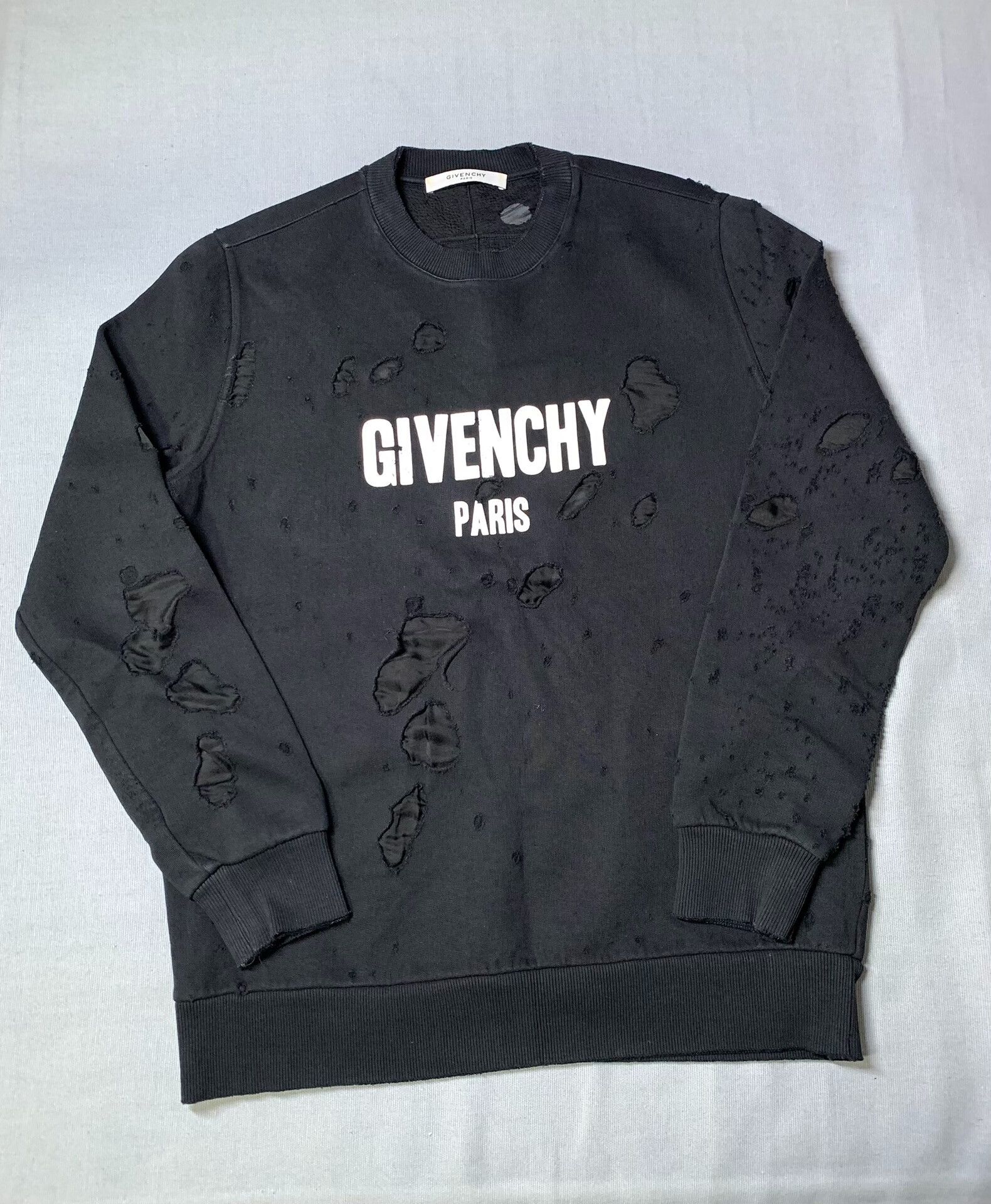 Givenchy Givenchy Double-Layer Distressed Sweatshirt Size US M / EU 48-50 / 2 - 2 Thumbnail