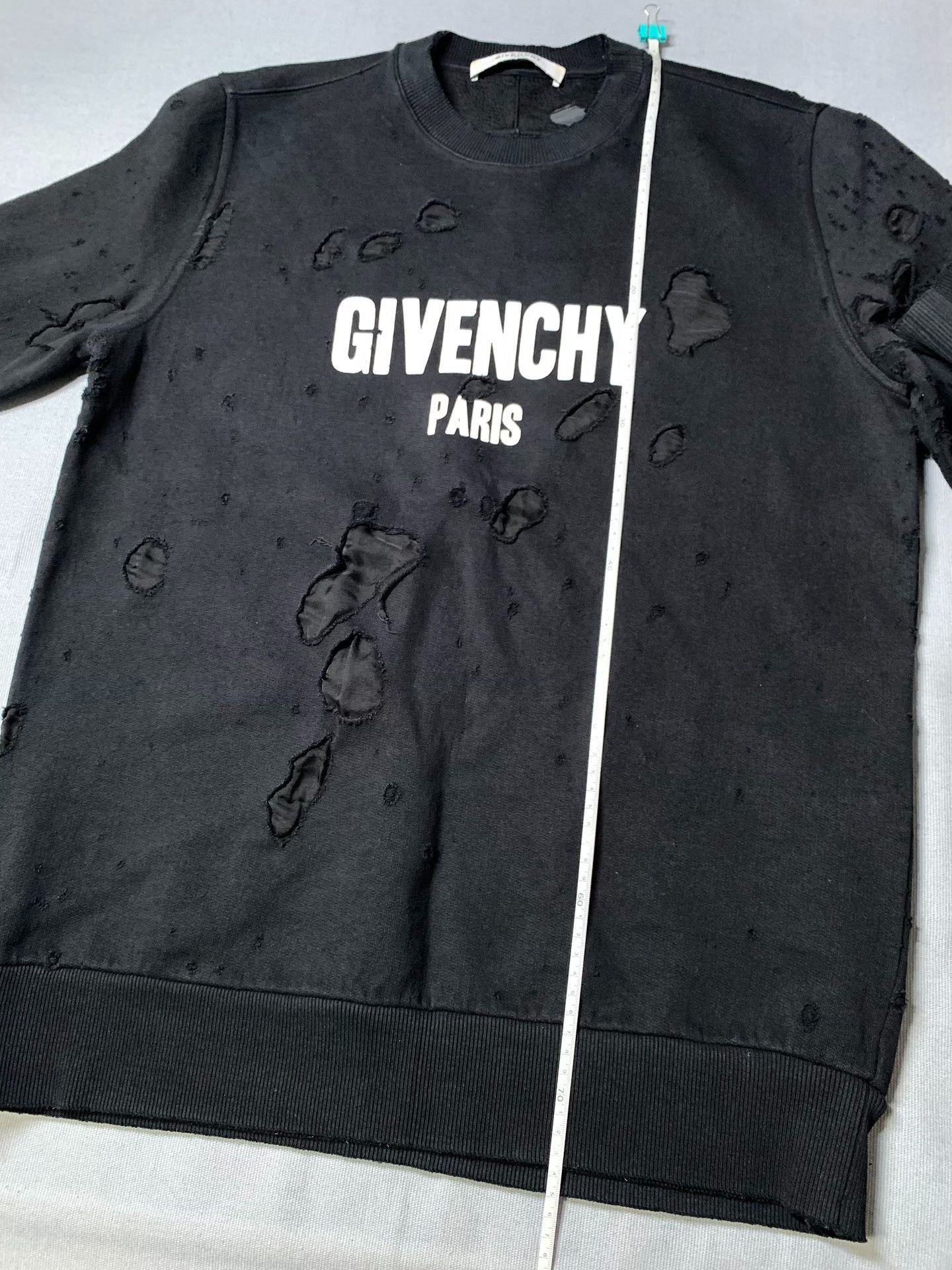 Givenchy Givenchy Double-Layer Distressed Sweatshirt Size US M / EU 48-50 / 2 - 7 Thumbnail