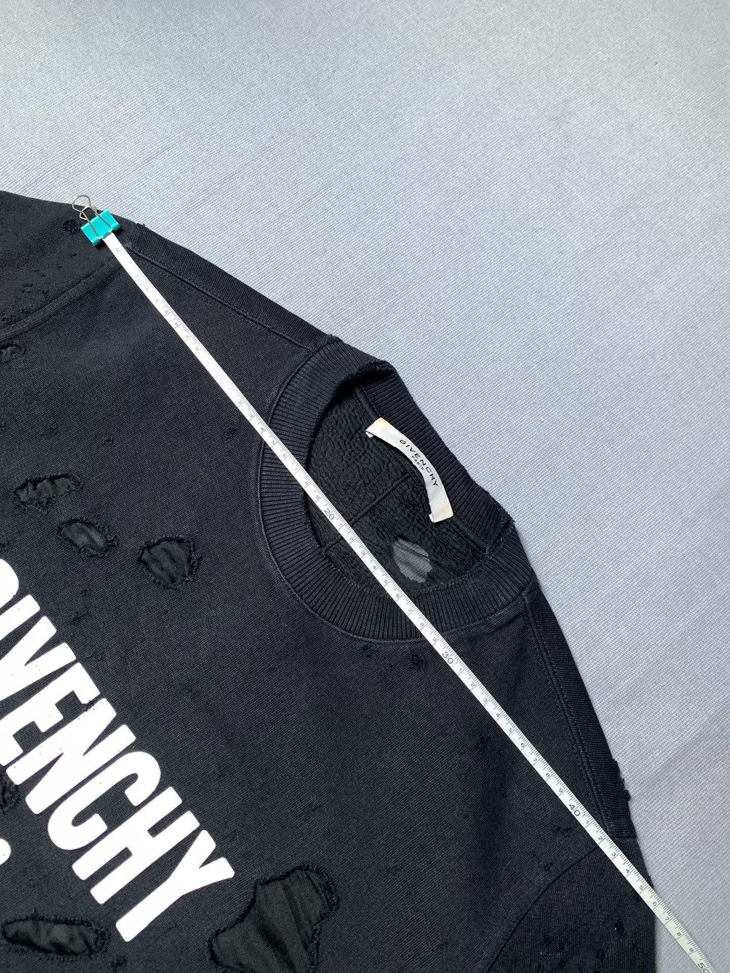 Givenchy Givenchy Double-Layer Distressed Sweatshirt Size US M / EU 48-50 / 2 - 5 Thumbnail