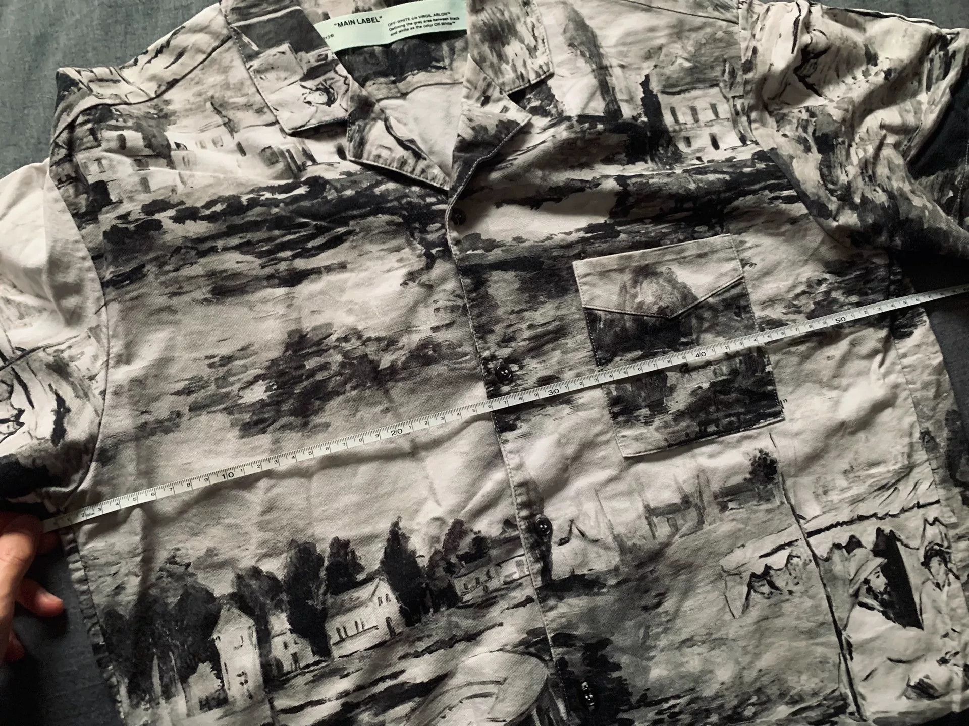 Off-White OFF-WHITE Oil Painting Print Short-Sleeve Shirt Size US M / EU 48-50 / 2 - 6 Thumbnail