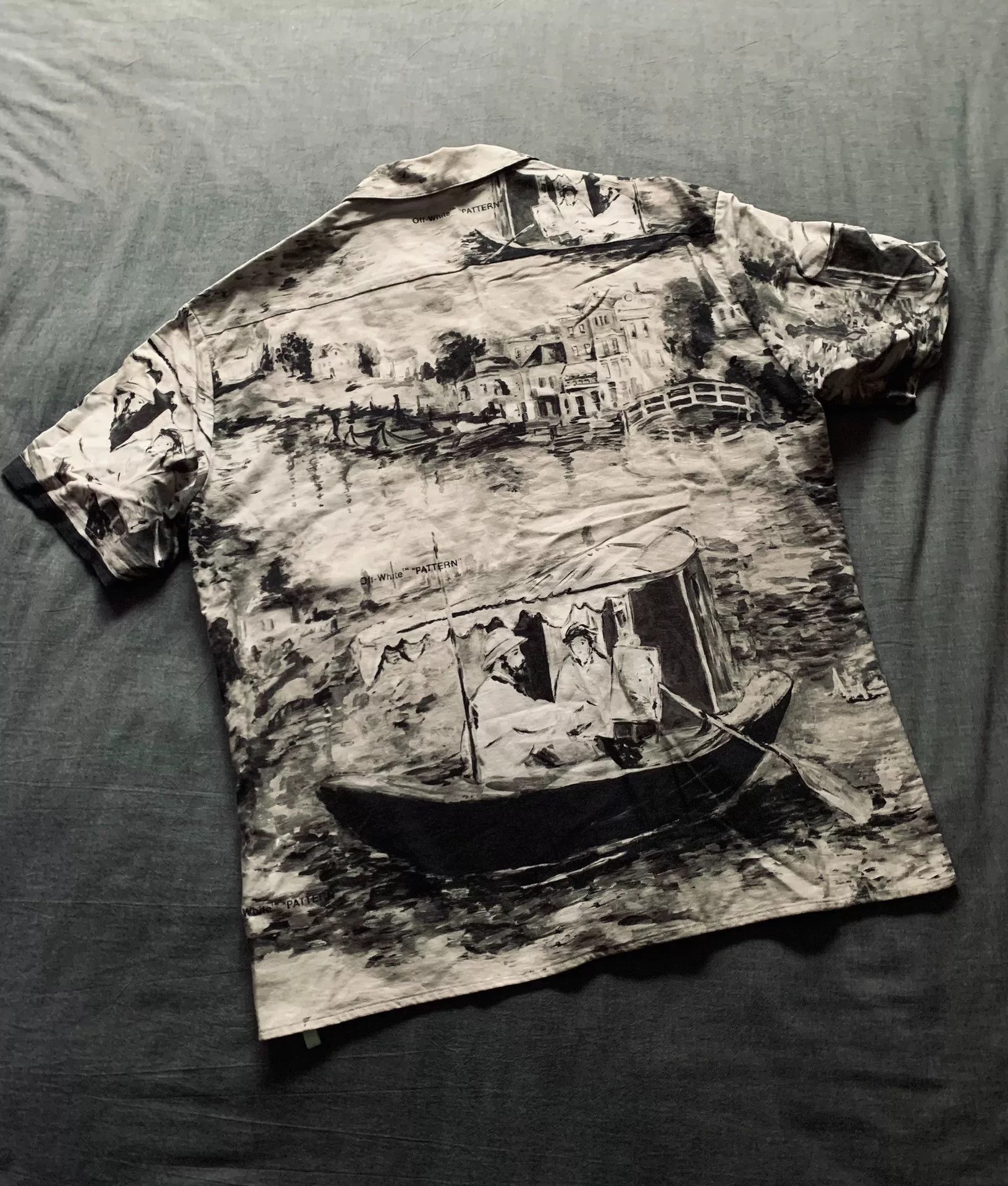 Off-White OFF-WHITE Oil Painting Print Short-Sleeve Shirt Size US M / EU 48-50 / 2 - 2 Thumbnail