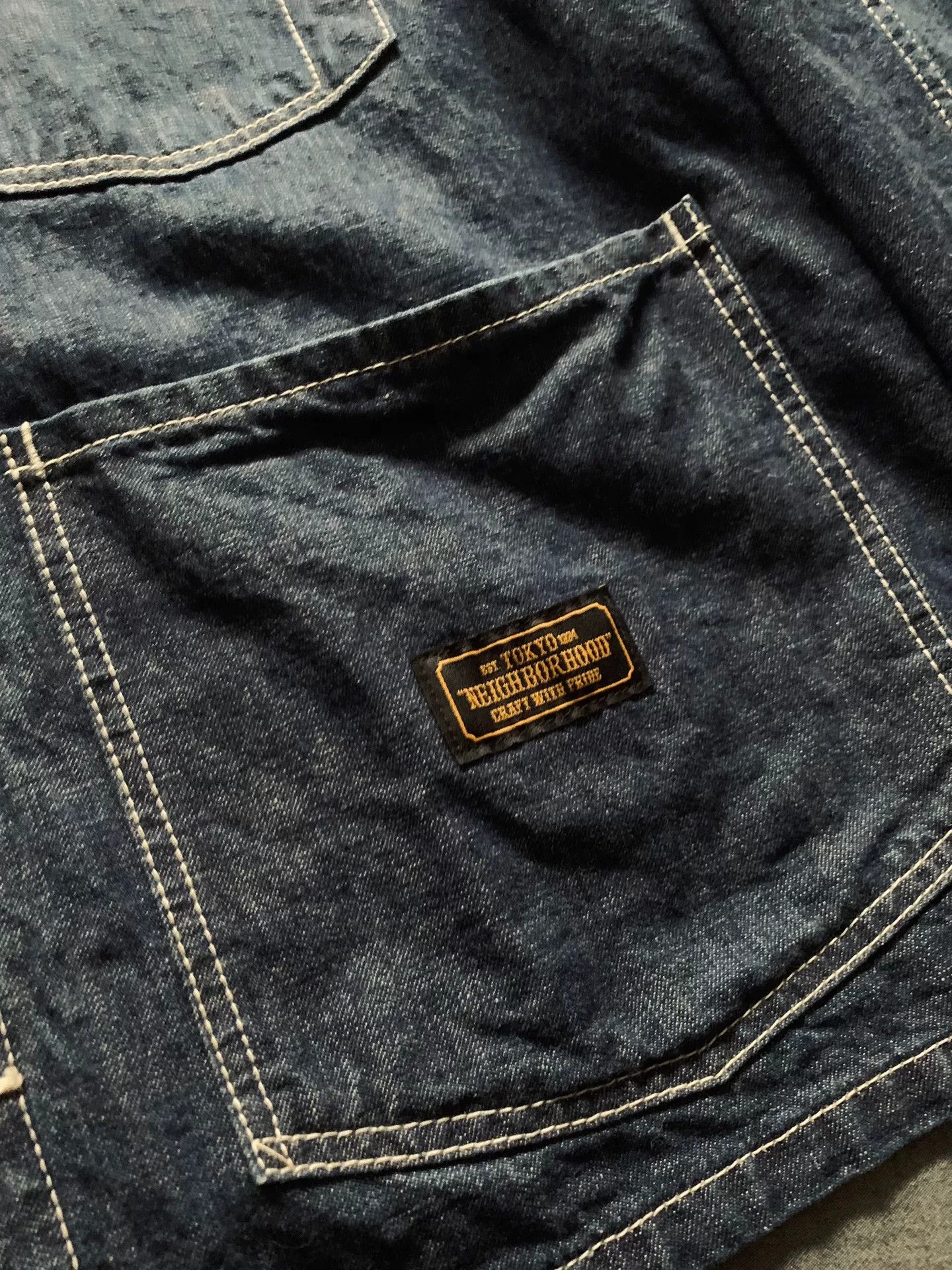 Neighborhood NEIGHBORHOOD HUSTLAS Washed Denim Jacket Size US L / EU 52-54 / 3 - 4 Thumbnail