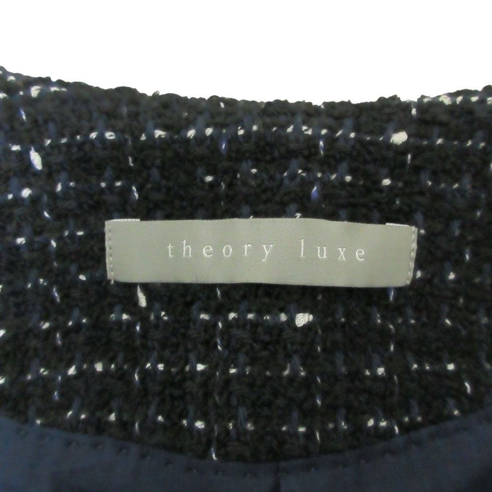 Theory Theory Theory luxe Tweed Collarless Jacket Textile Outerwear DUTY FREE for USA Size ONE SIZE - 3 Thumbnail