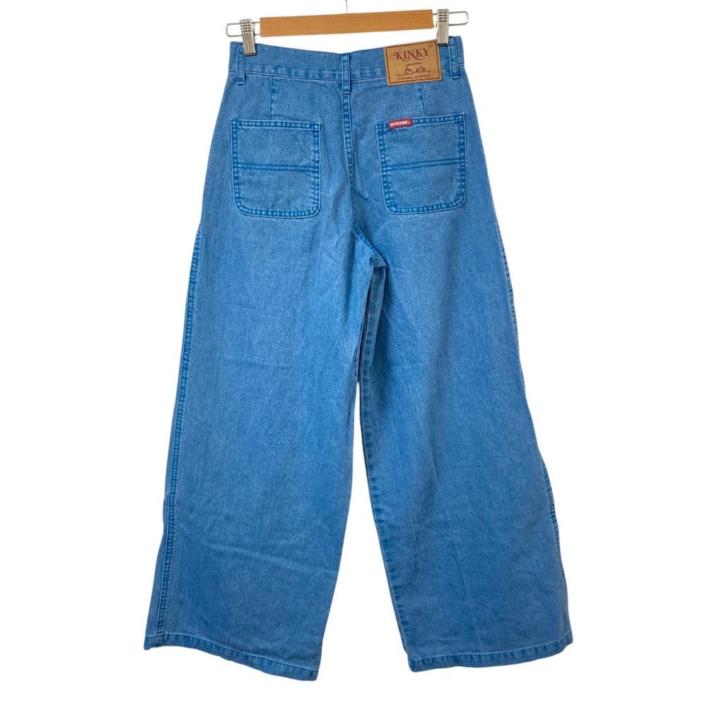 Hysteric Glamour Hysteric Glamour Hysteric Glamour KINKY Denim Wide Pants Textile Jeans 01241AP03 DUTY FREE for USA Size ONE SIZE - 2 Thumbnail