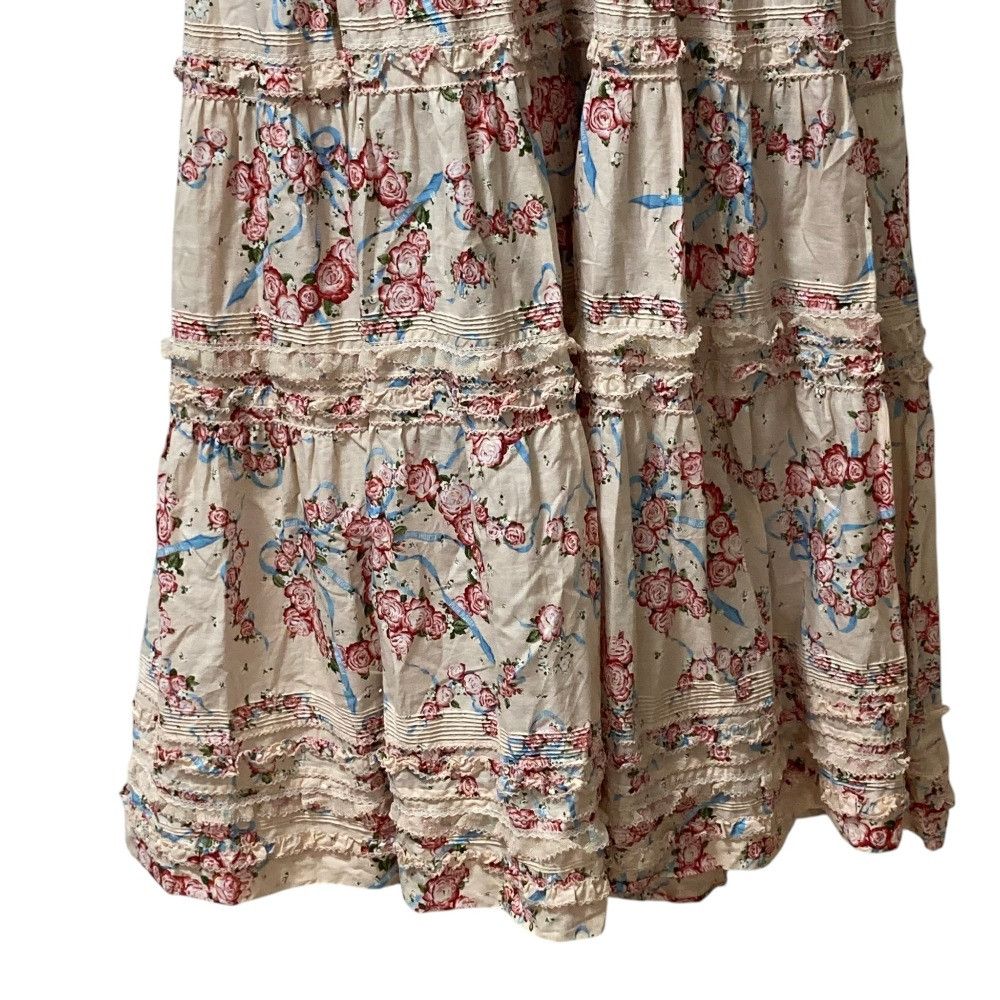 Other Other PINK HOUSE Graceful Rose Print Long Dress Textile Dresses A2103FAY653 DUTY FREE for USA Size ONE SIZE - 3 Thumbnail