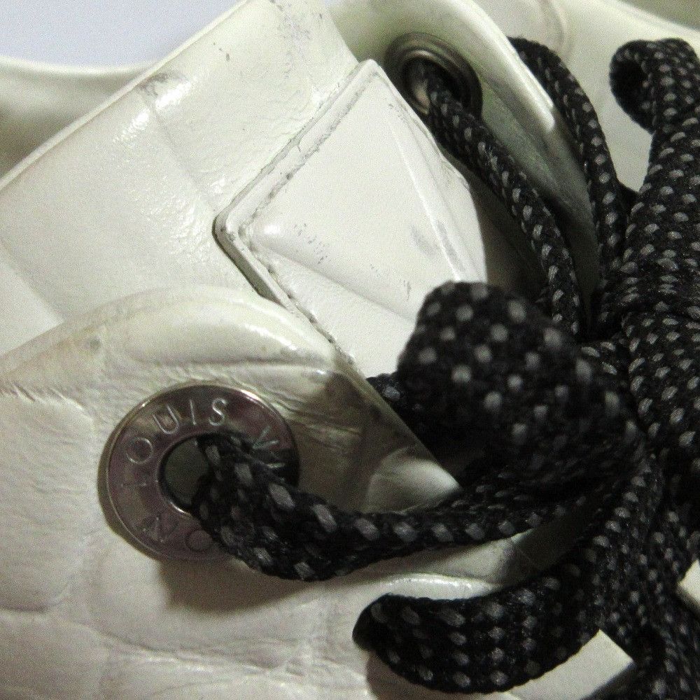 Louis Vuitton Louis Vuitton Louis Vuitton Frontrow Line Croco Emboss Leather Sneakers Leather Shoes DUTY FREE for USA Size ONE SIZE - 17 Thumbnail