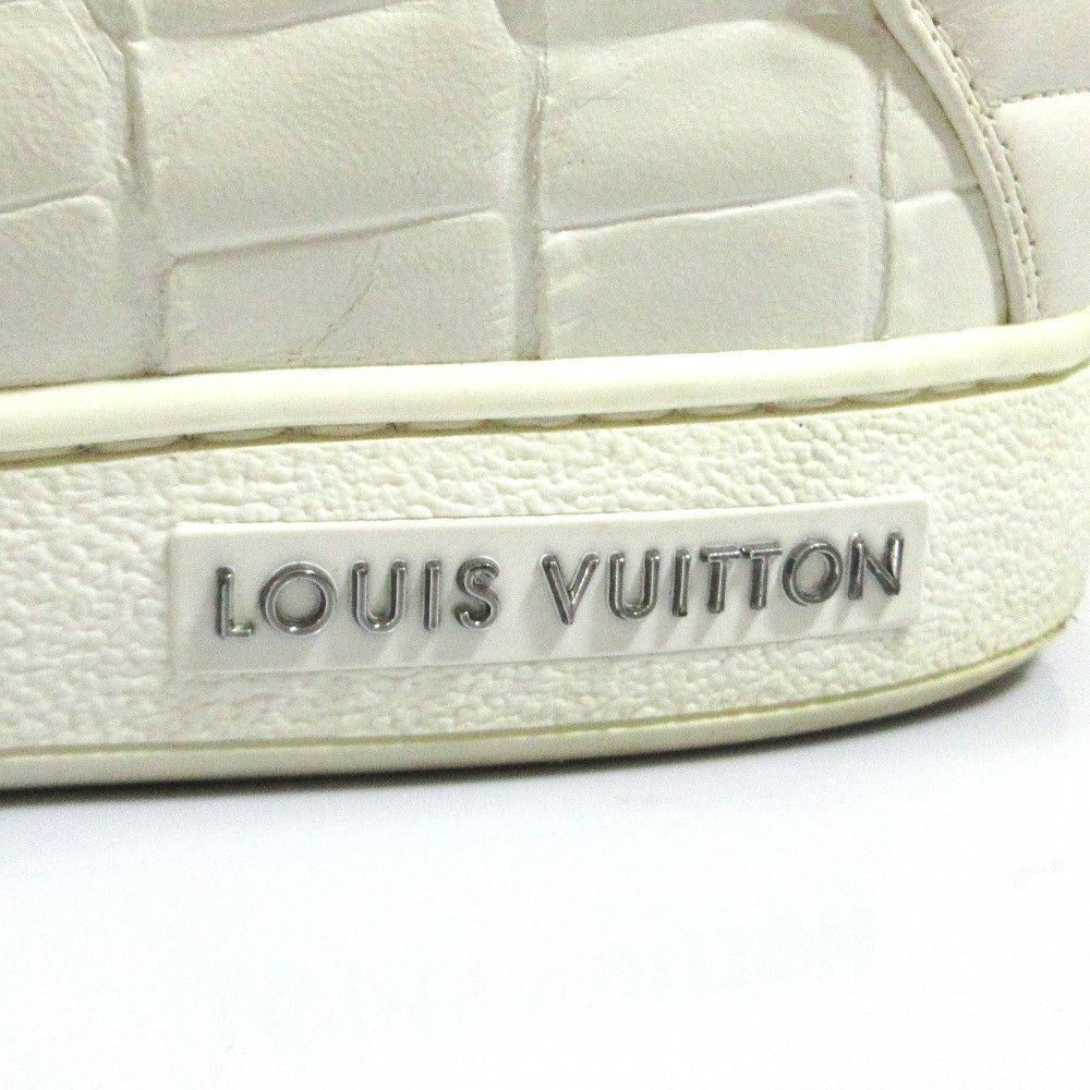 Louis Vuitton Louis Vuitton Louis Vuitton Frontrow Line Croco Emboss Leather Sneakers Leather Shoes DUTY FREE for USA Size ONE SIZE - 7 Thumbnail