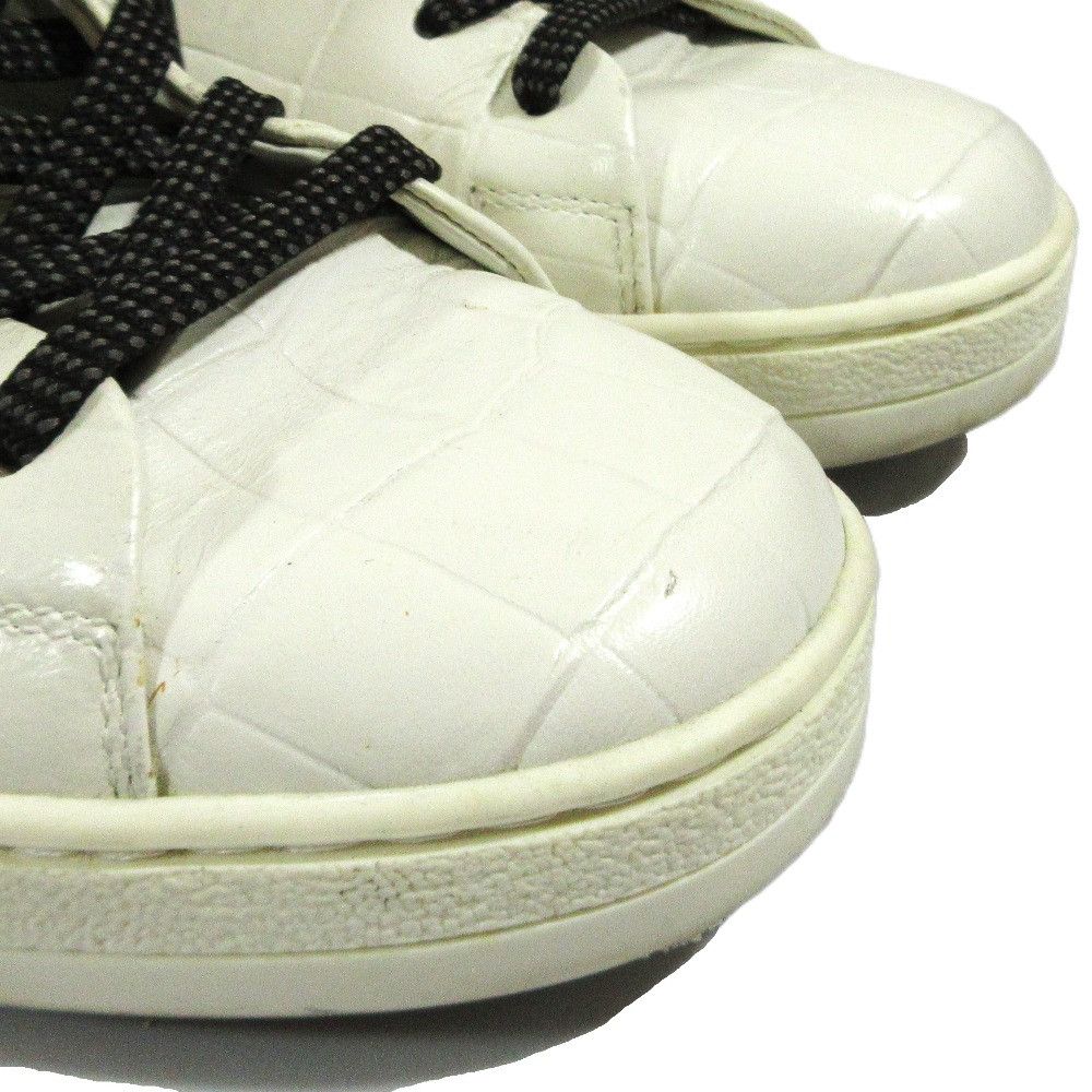 Louis Vuitton Louis Vuitton Louis Vuitton Frontrow Line Croco Emboss Leather Sneakers Leather Shoes DUTY FREE for USA Size ONE SIZE - 6 Thumbnail