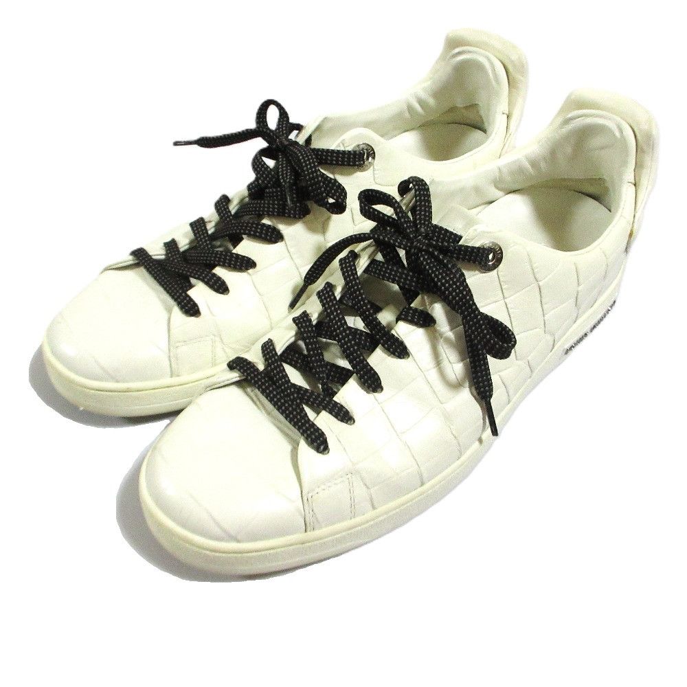 Louis Vuitton Louis Vuitton Louis Vuitton Frontrow Line Croco Emboss Leather Sneakers Leather Shoes DUTY FREE for USA Size ONE SIZE - 2 Thumbnail