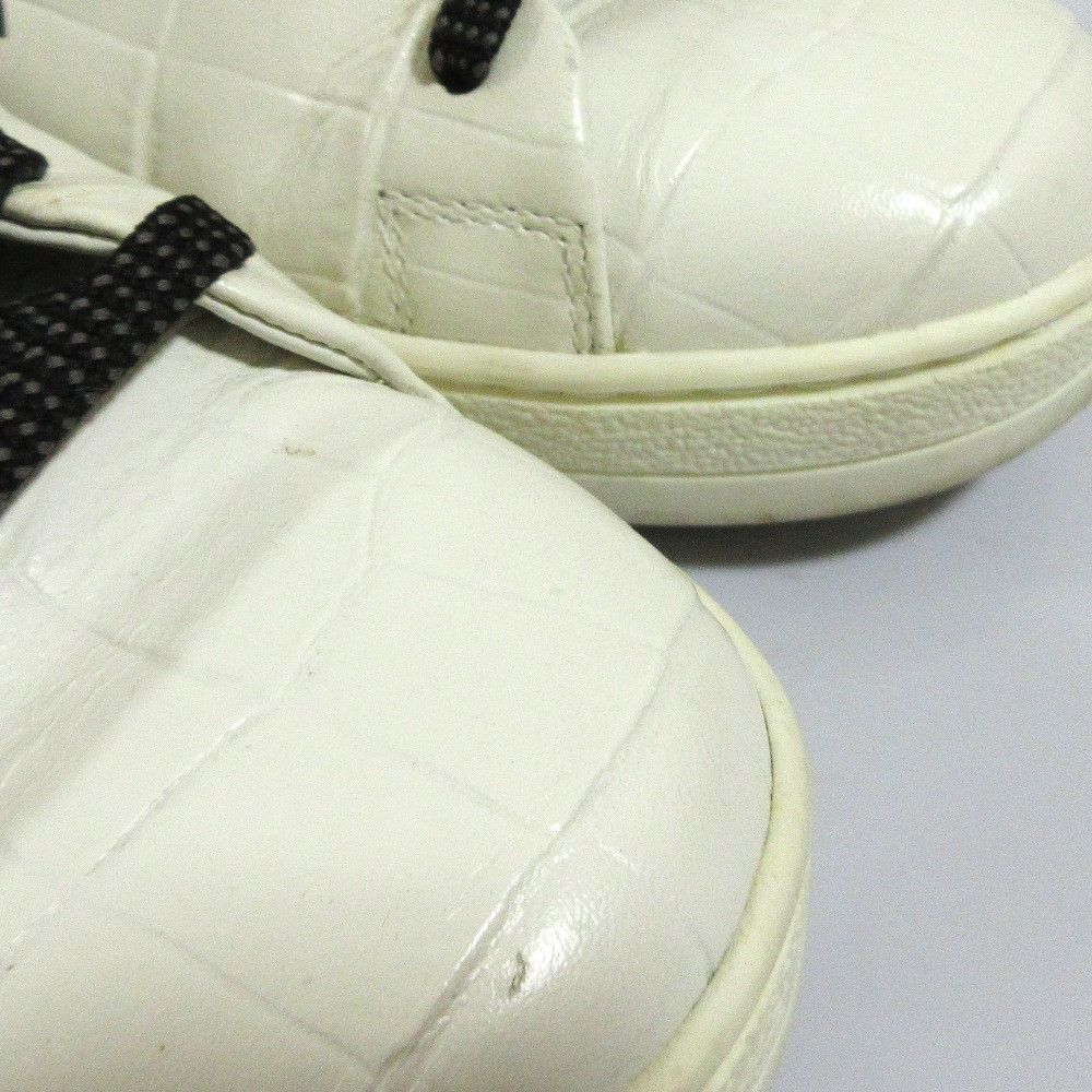 Louis Vuitton Louis Vuitton Louis Vuitton Frontrow Line Croco Emboss Leather Sneakers Leather Shoes DUTY FREE for USA Size ONE SIZE - 16 Thumbnail