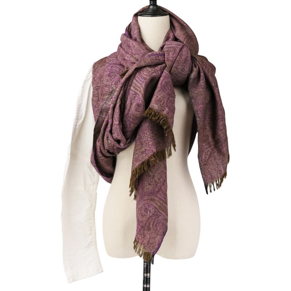 Dries Van Noten Dries Van Noten Dries Van Noten Paisley Large Stole Textile Shawl 3455-1318 DUTY FREE for USA Size ONE SIZE - 4 Thumbnail