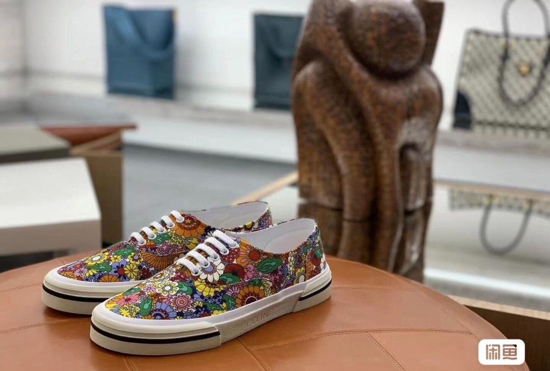 Hedi Slimane Celine Hedi Floral Collaboration Skate Shoes Size US 8 / EU 41 - 9 Thumbnail