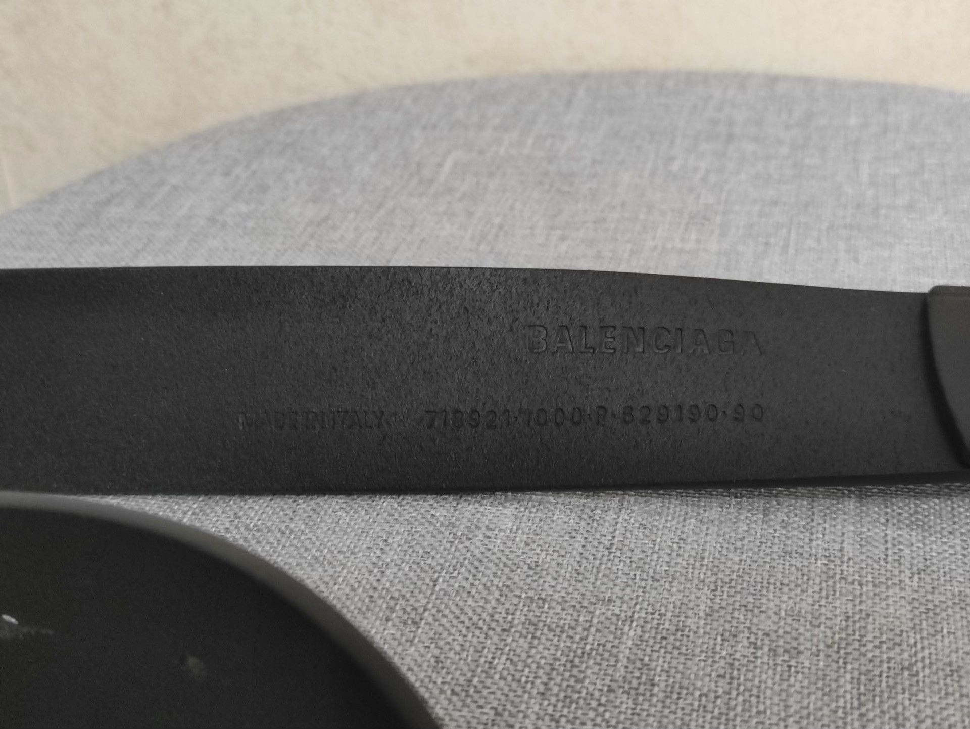 Balenciaga Balenciaga Runway Double B Black Leather Belt Size ONE SIZE - 3 Thumbnail