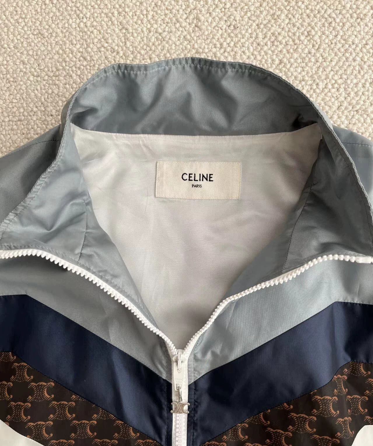 Celine Celine 21SS Runway Monogram Colorblock Track Jacket Size US S / EU 44-46 / 1 - 3 Thumbnail