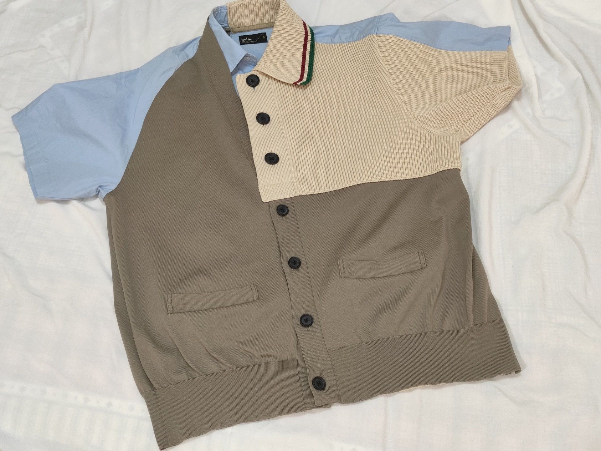 Kolor Kolor Runway Patchwork Polo Shirt Size US L / EU 52-54 / 3 - 5 Thumbnail