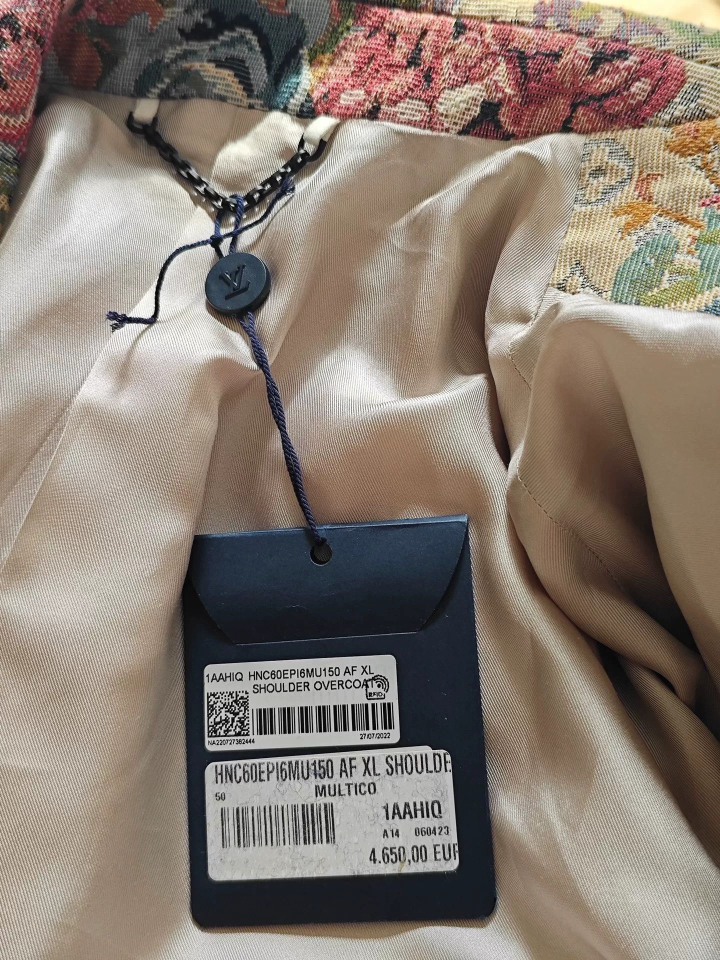 Louis Vuitton Louis Vuitton LV22FW Floral Monogram Wool Coat Size US M / EU 48-50 / 2 - 3 Thumbnail