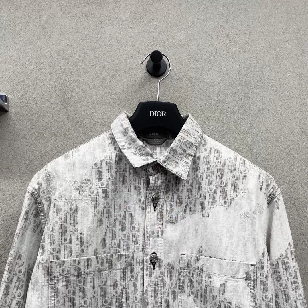 Dior Multi Pattern Long Sleeve Button Up Shirt Size US S / EU 44-46 / 1 - 4 Thumbnail