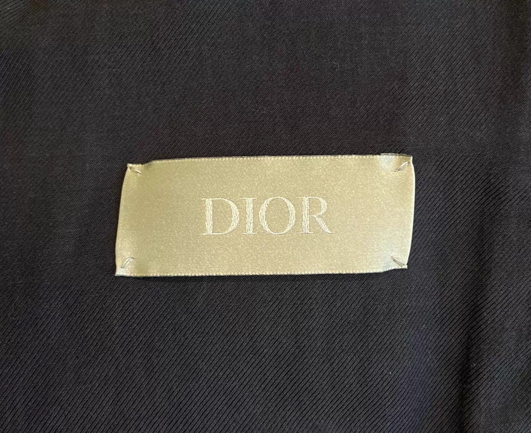 Dior Blue Varsity Bomber Jacket with Embroidered Patch Size US L / EU 52-54 / 3 - 5 Thumbnail