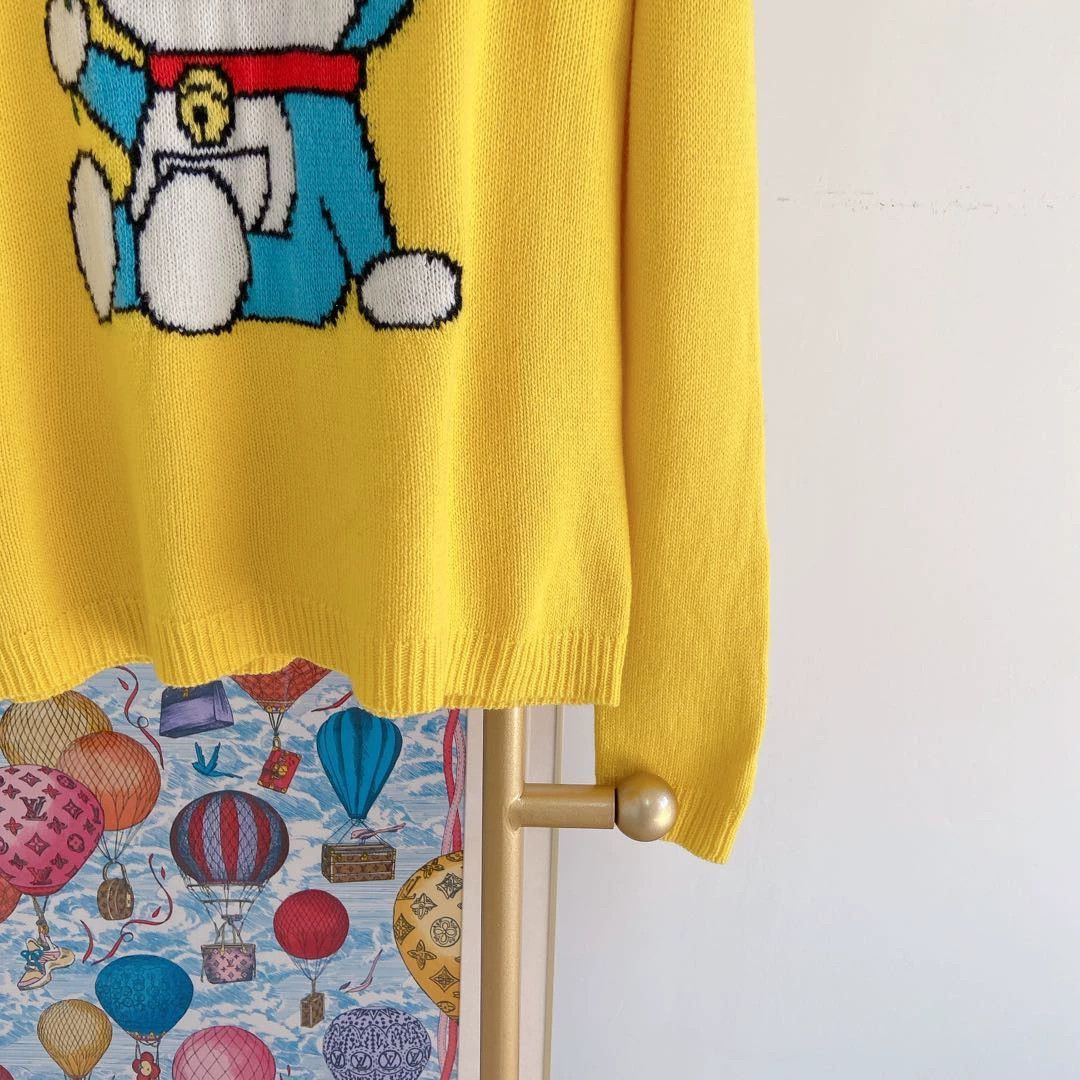 Gucci Yellow Long Sleeve Cartoon Character Sweater Size US M / EU 48-50 / 2 - 4 Thumbnail