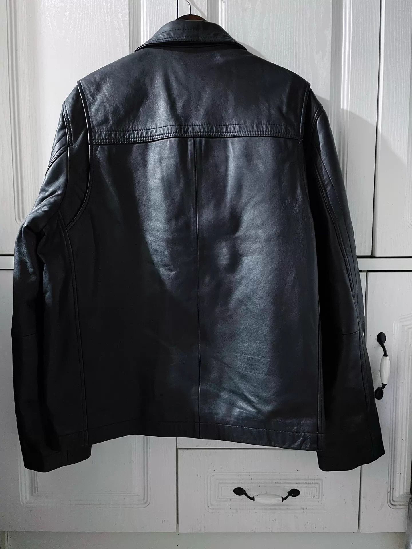 Versace Black Leather Biker Jacket Size L Size US L / EU 52-54 / 3 - 2 Thumbnail