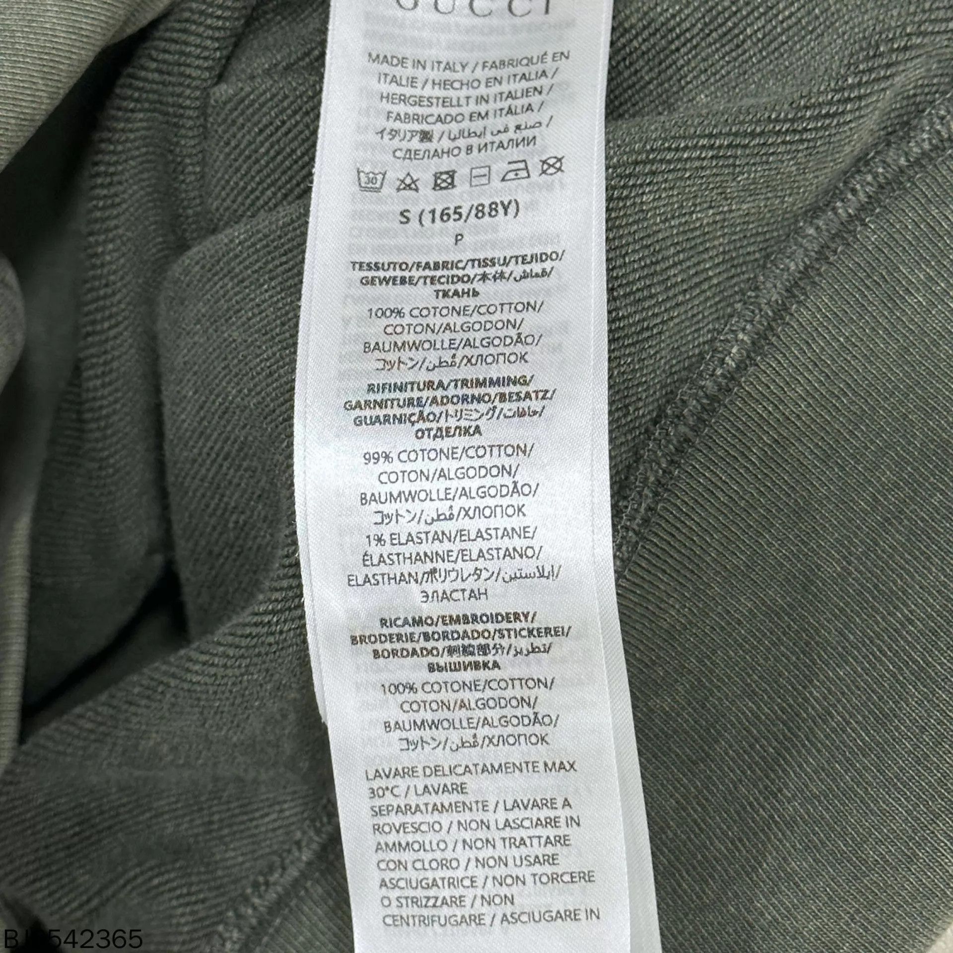 Gucci Green Hoodie with Front Pocket, Size S Size US S / EU 44-46 / 1 - 4 Thumbnail