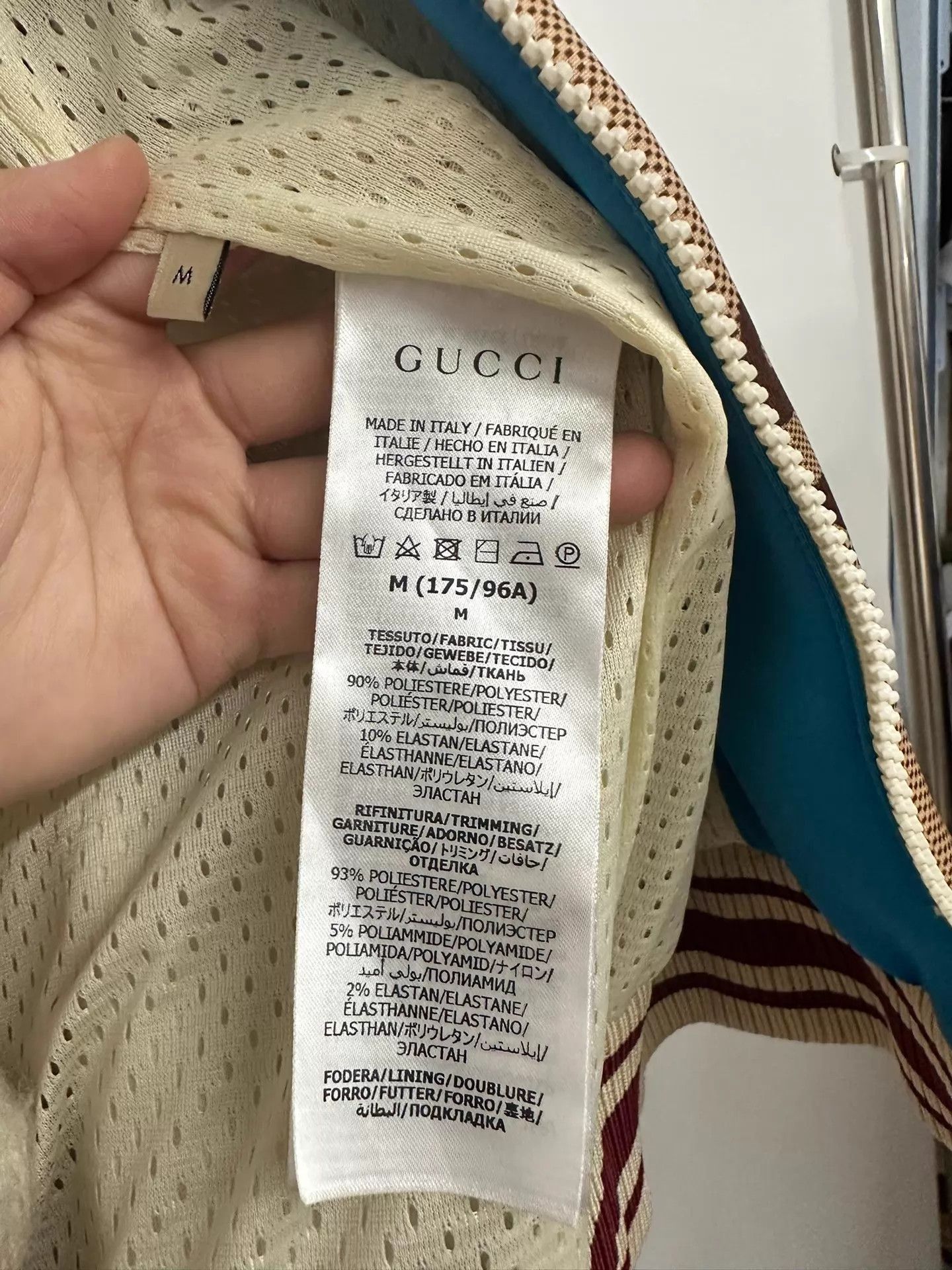 Gucci Multi-Color Paneled Zip-Up Bomber Jacket M Size US M / EU 48-50 / 2 - 4 Thumbnail