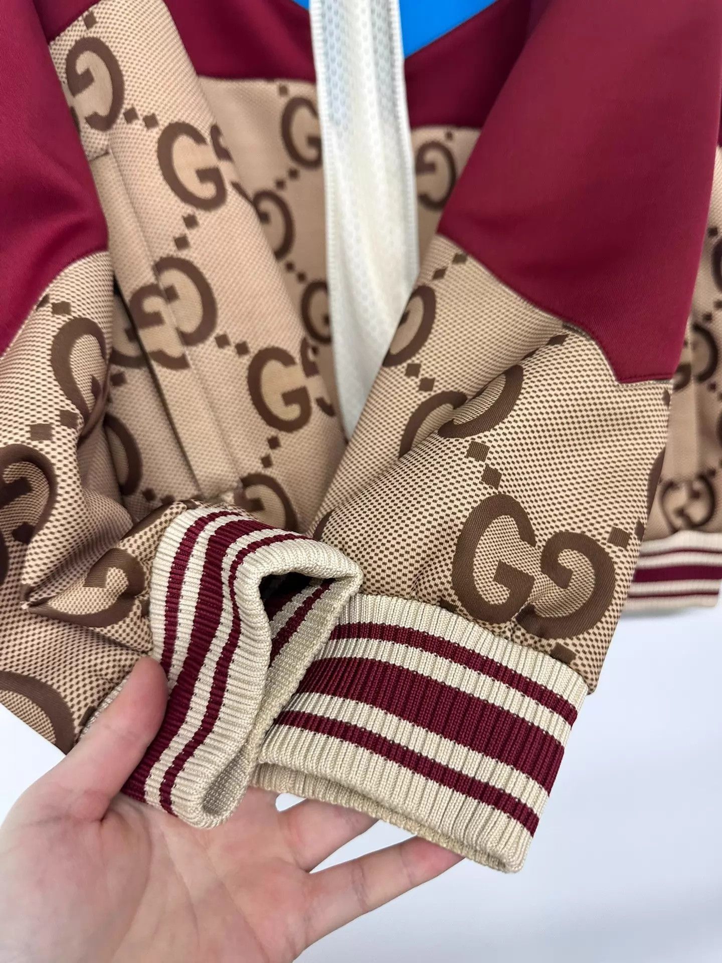 Gucci Multi-Color Paneled Zip-Up Bomber Jacket M Size US M / EU 48-50 / 2 - 6 Thumbnail