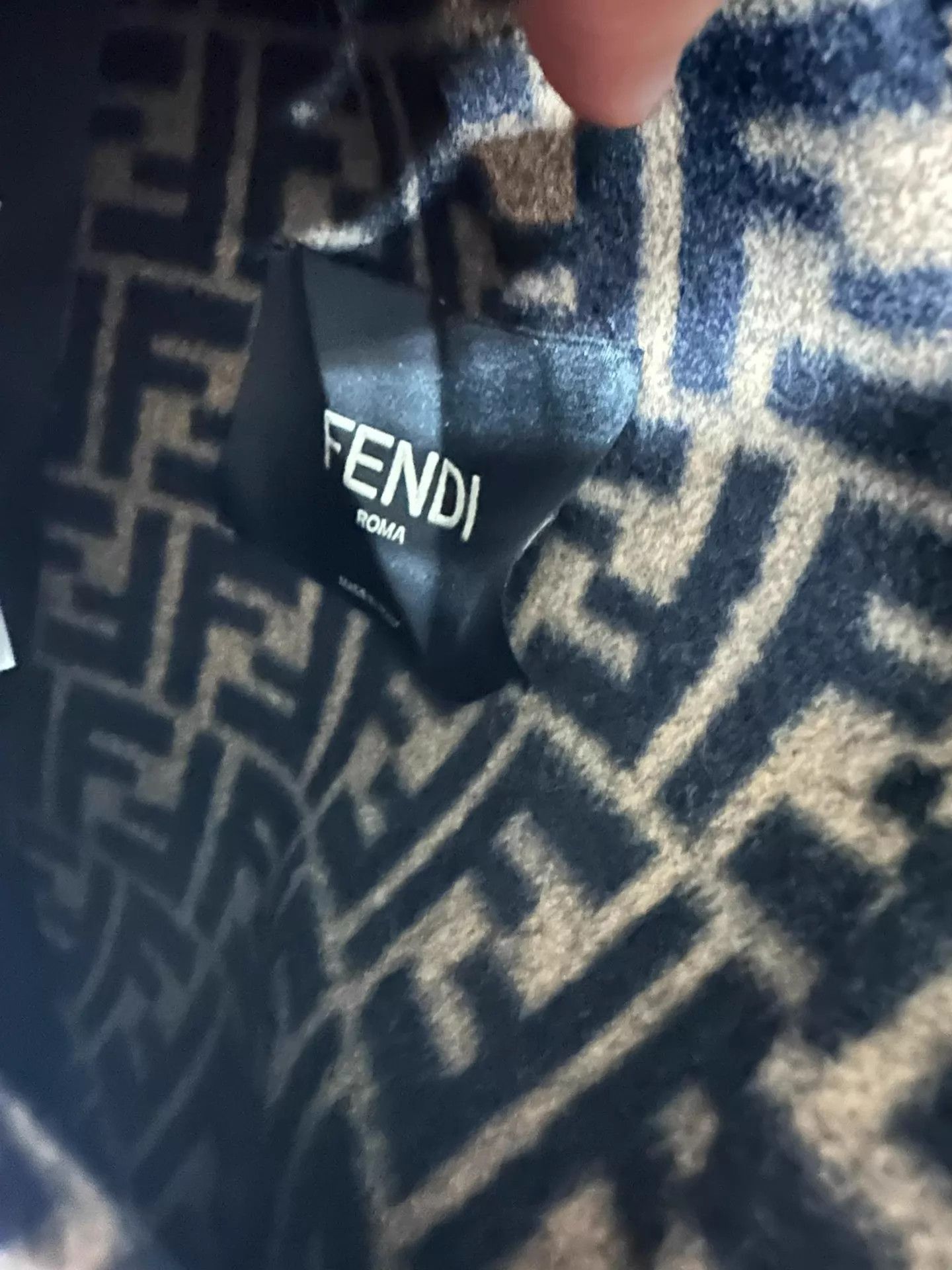Fendi Brown Patterned Long Hooded Coat Size US S / EU 44-46 / 1 - 7 Thumbnail