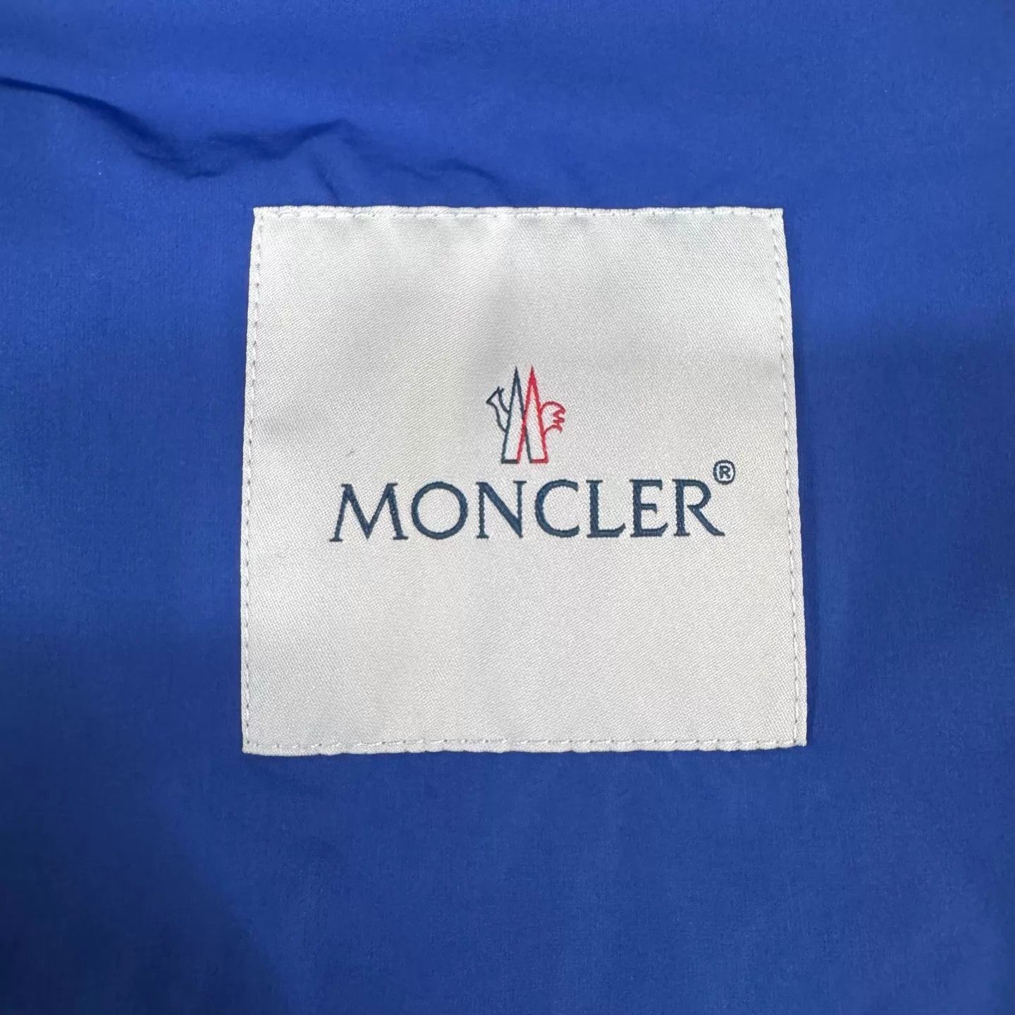 Moncler Blue Hooded Zip-Up Light Jacket XXL Size US XXL / EU 58 / 5 - 6 Thumbnail