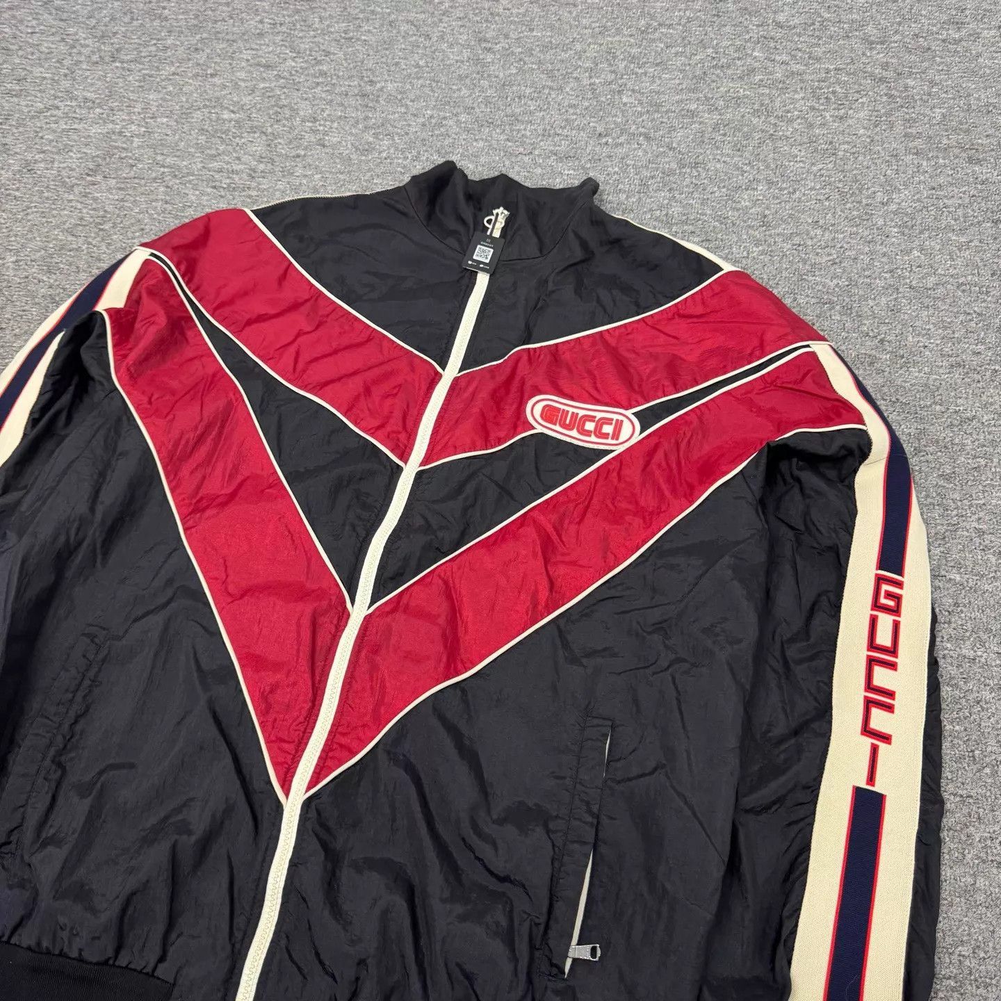 Gucci Red Colorblock Zip-Up Jacket - XL Size US XL / EU 56 / 4 - 4 Thumbnail