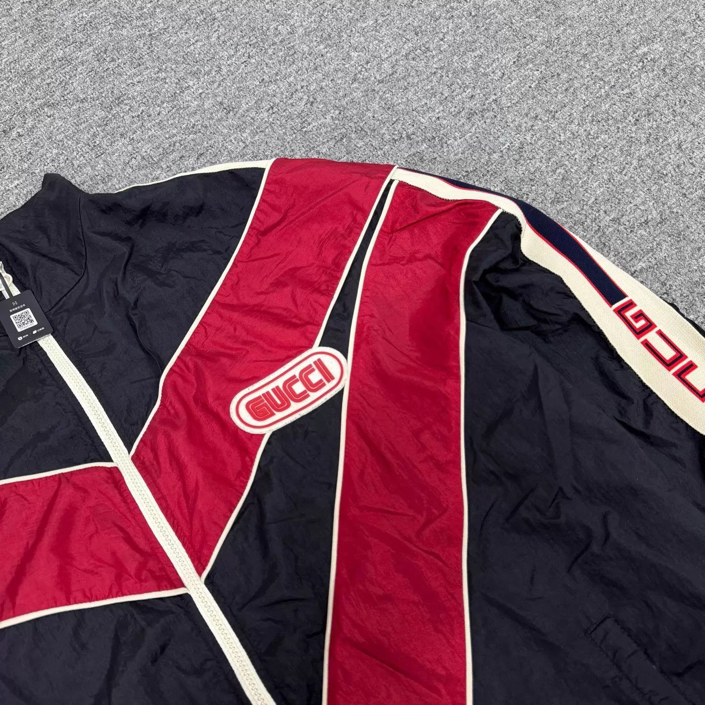 Gucci Red Colorblock Zip-Up Jacket - XL Size US XL / EU 56 / 4 - 5 Thumbnail