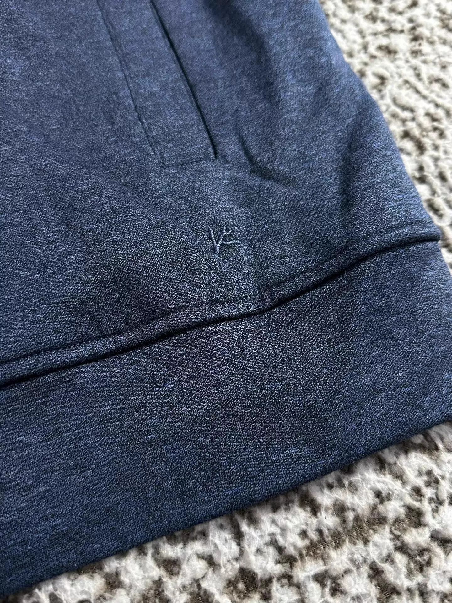 Isaia Blue Zip-Up Hoodie with Black Panel Size US S / EU 44-46 / 1 - 4 Thumbnail