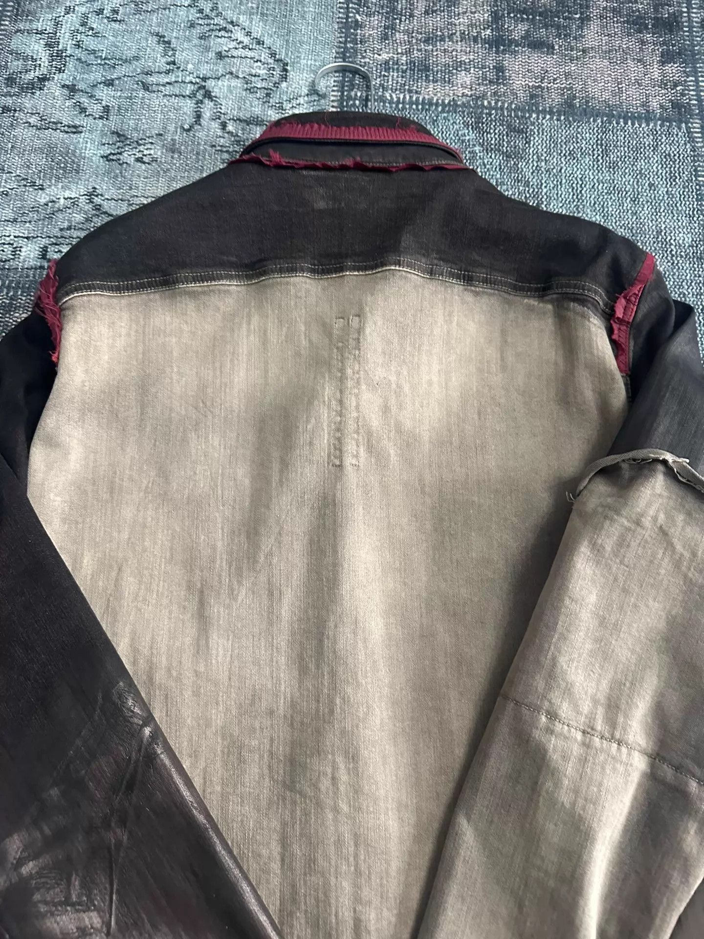 Rick Owens Multi Color Distressed Denim Jacket Size US M / EU 48-50 / 2 - 6 Thumbnail