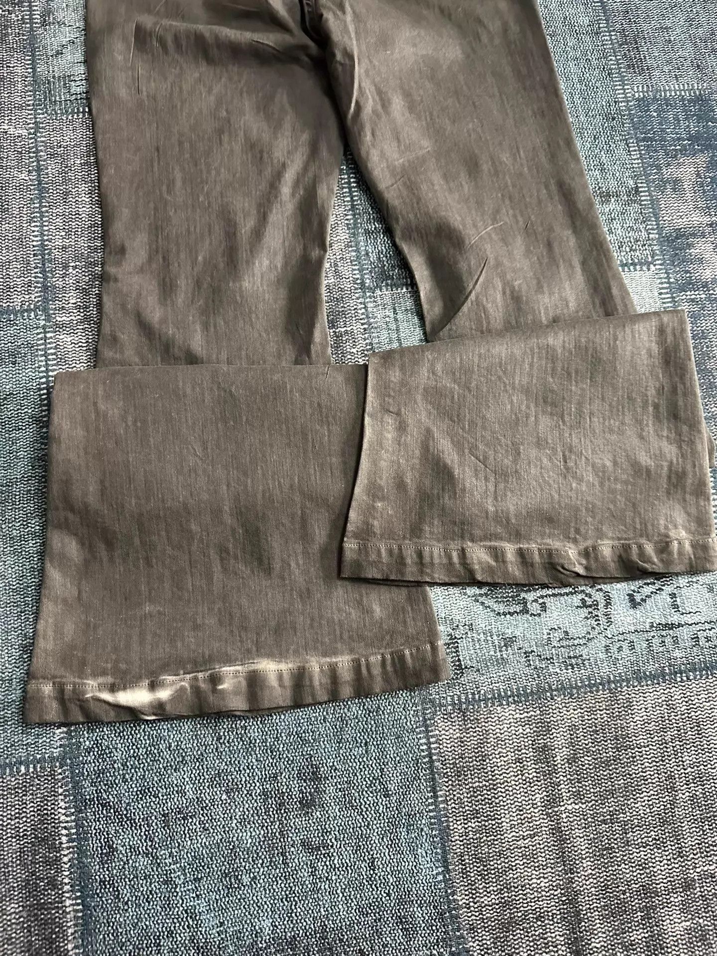 Rick Owens Gray Flared Denim Pants Size 30 Size US 30 / EU 46 - 6 Thumbnail