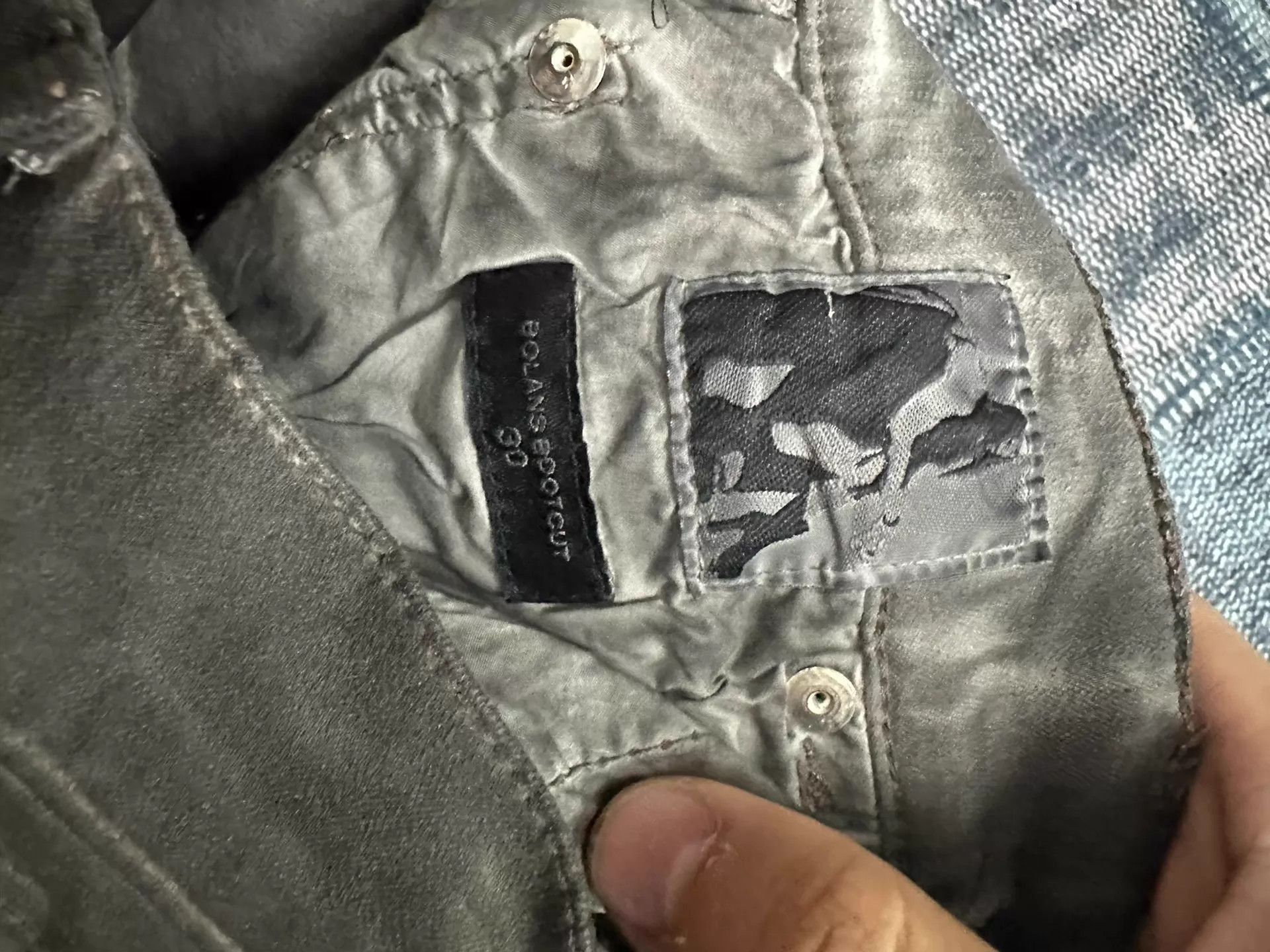 Rick Owens Gray Flared Denim Pants Size 30 Size US 30 / EU 46 - 9 Thumbnail