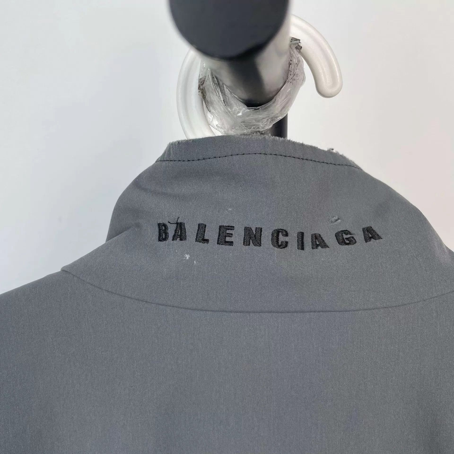 Balenciaga Multi Color Striped Lightweight Zip-Up Jacket S Size US S / EU 44-46 / 1 - 6 Thumbnail