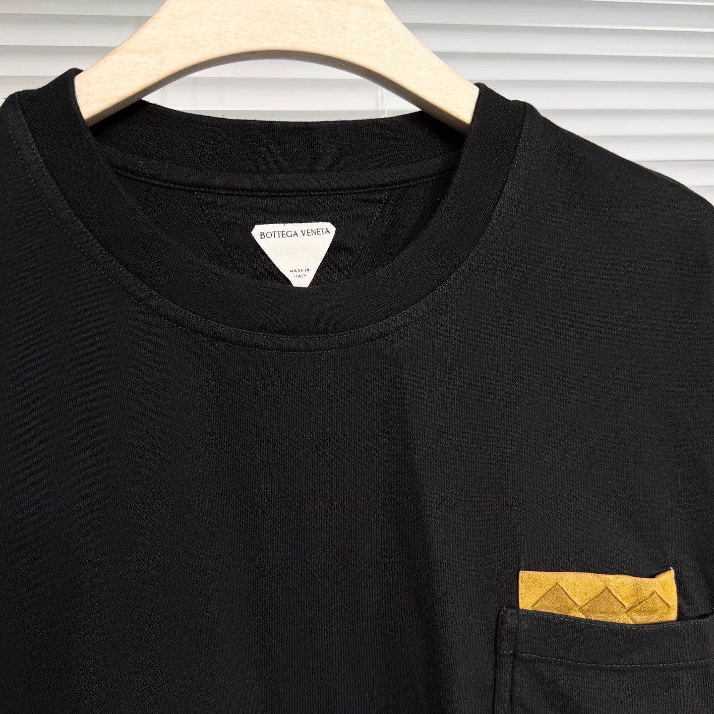 Bottega Veneta Black Short-Sleeve Pocket T-Shirt Size US XL / EU 56 / 4 - 3 Thumbnail