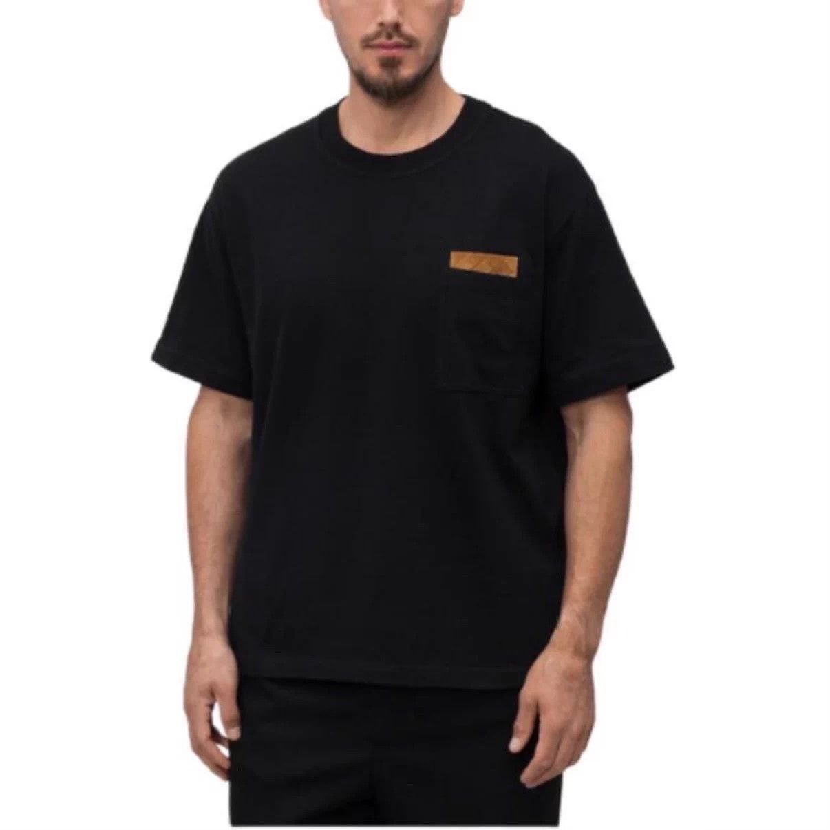 Bottega Veneta Black Short-Sleeve Pocket T-Shirt Size US XL / EU 56 / 4 - 4 Thumbnail