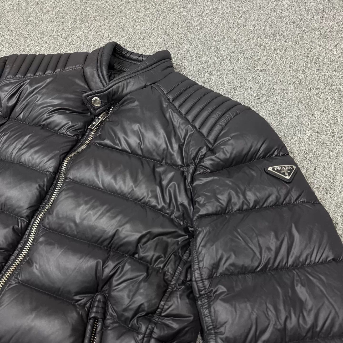 Prada Black Quilted Puffer Jacket Size S Size US S / EU 44-46 / 1 - 3 Thumbnail