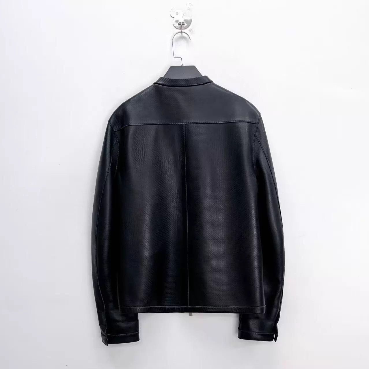 Fendi Black Leather Jacket with Eye Graphic Size M Size US M / EU 48-50 / 2 - 2 Thumbnail